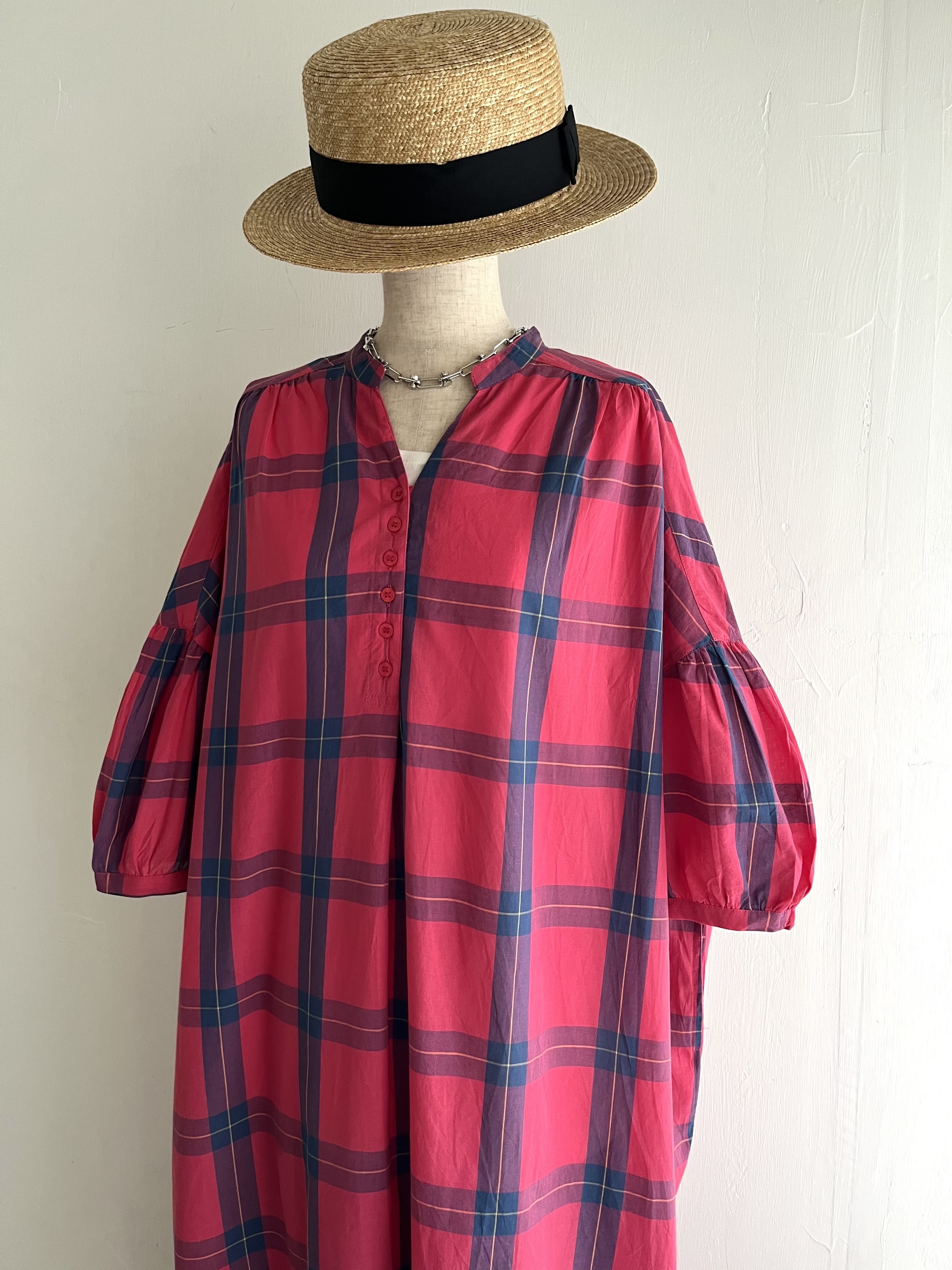 LUPILEN西瓜紅色格仔ops