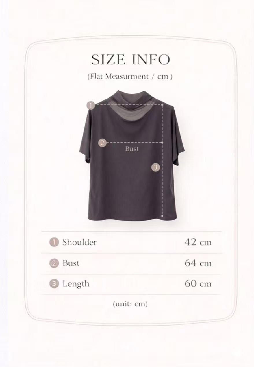 MA6023 半企領拼色垂墜短袖上衣 *Early Bird優惠🈹️*