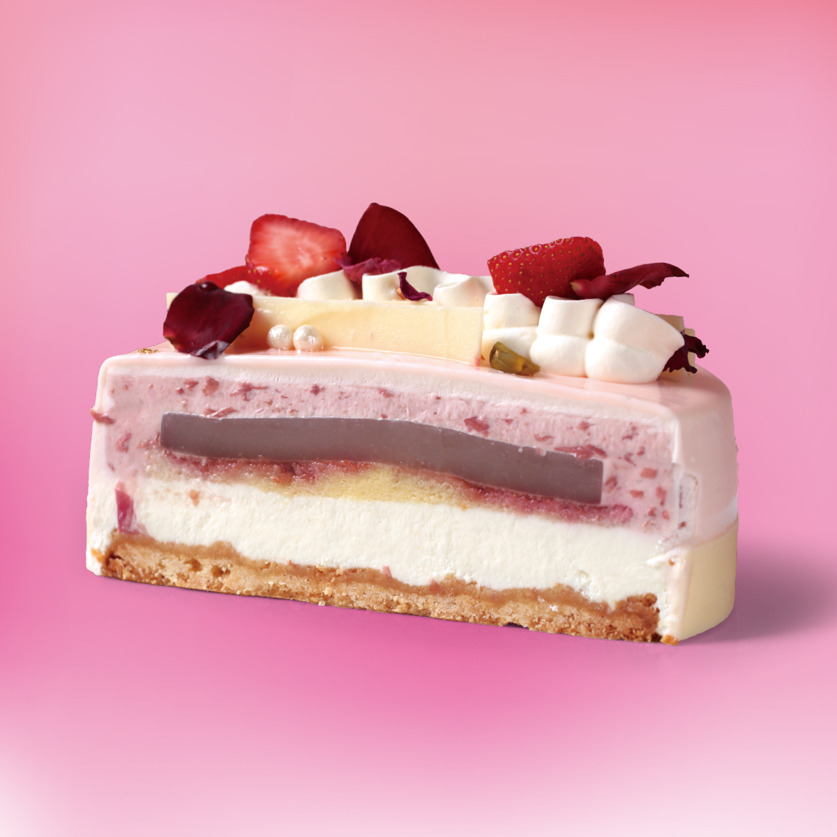 母親節蛋糕｜玫瑰荔枝雙層乳酪慕斯蛋糕（6吋）