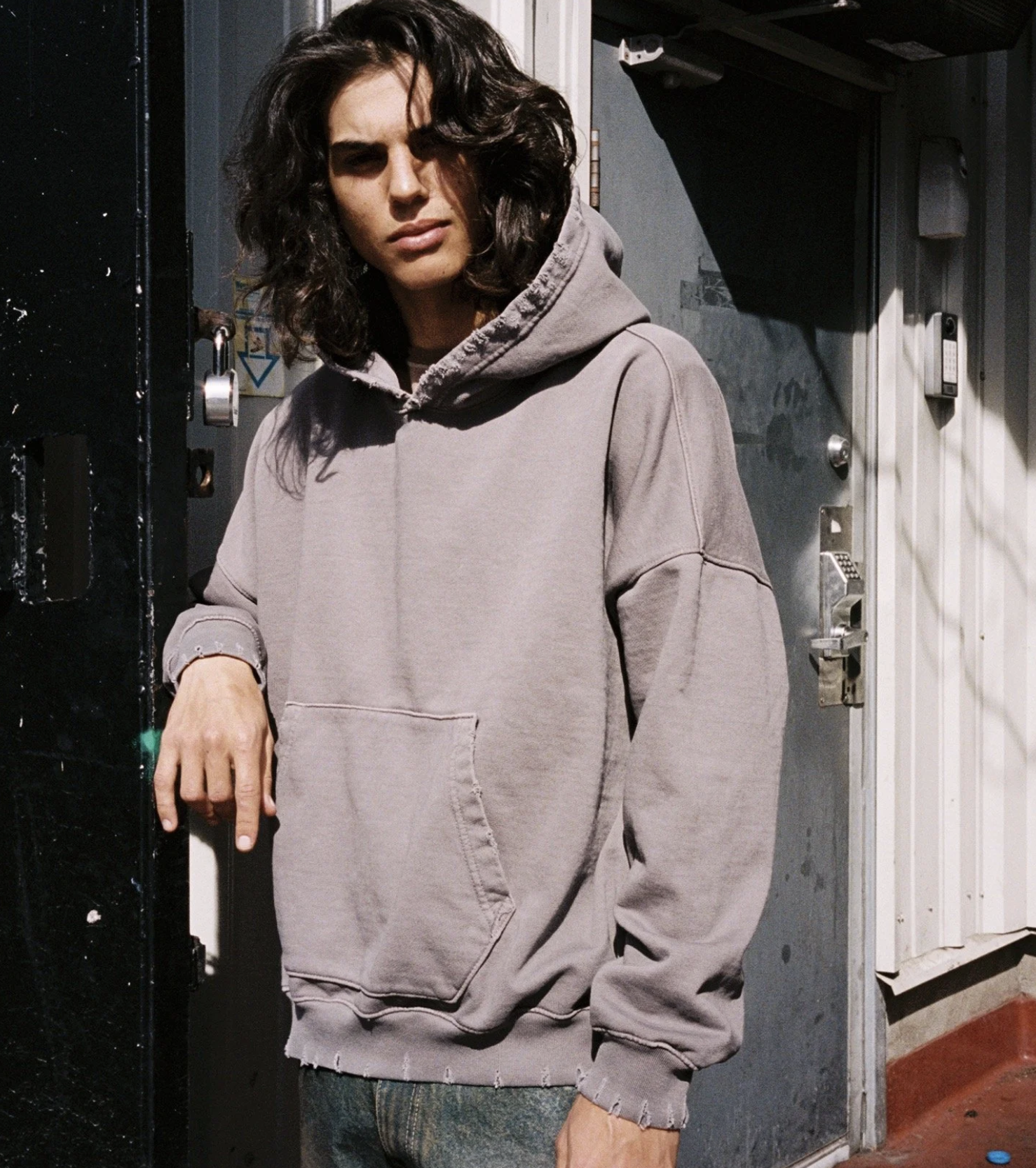 [Instock] MOOJIMOOJI OVERSIZE HOODIE | AGED TAUPE GREY