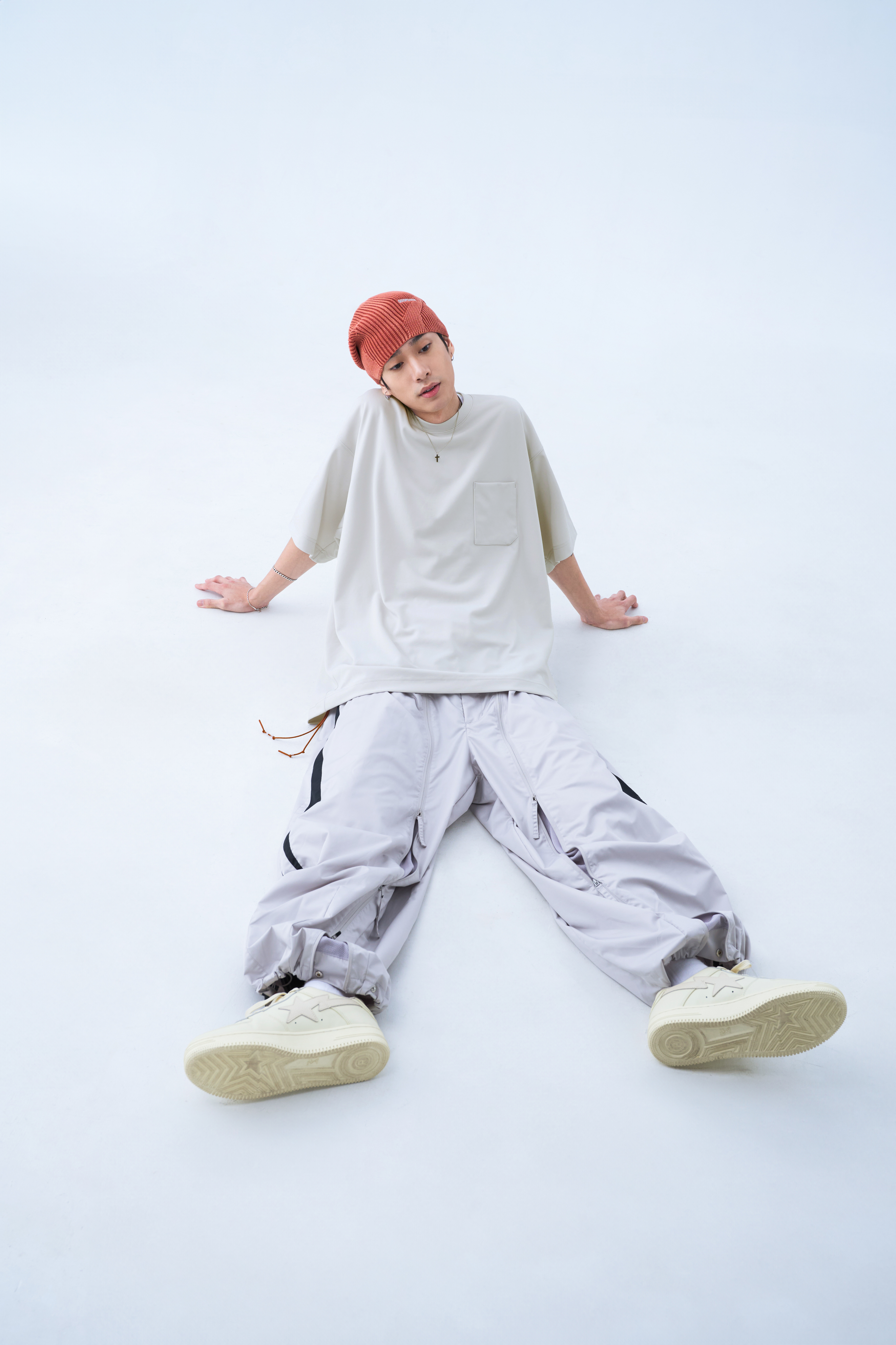 GOOPiMADE SND1 - Basic Pocket Tee (Ver. Sharp) - Cream