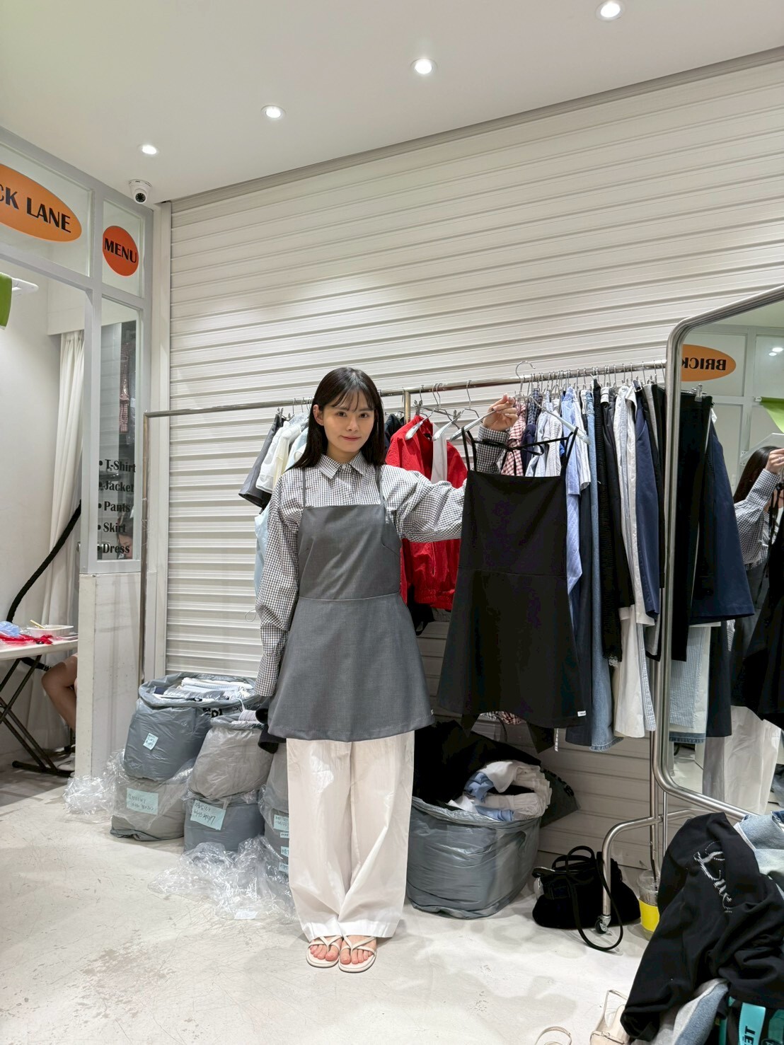 BL6012 後綁帶西裝款圍裙