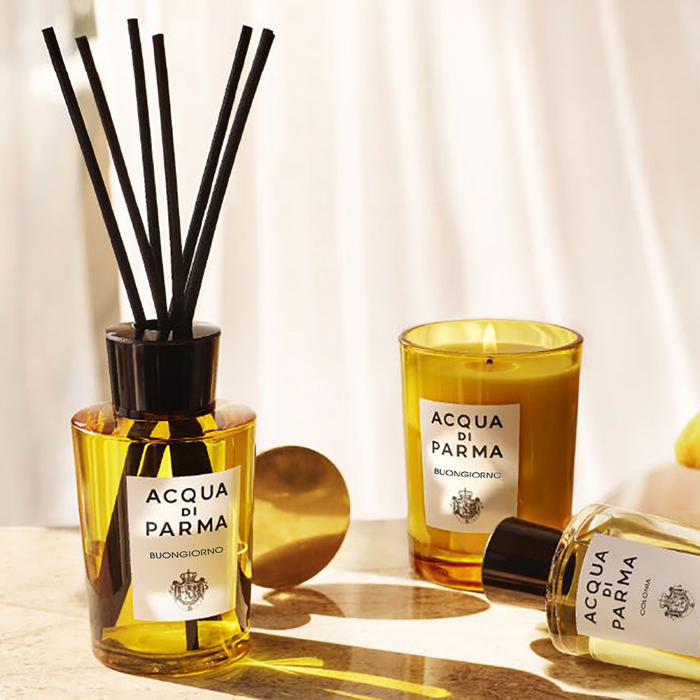 Acqua di Parma 帕爾瑪之水 早安室內香氛組 (擴香180ml+蠟燭200g)