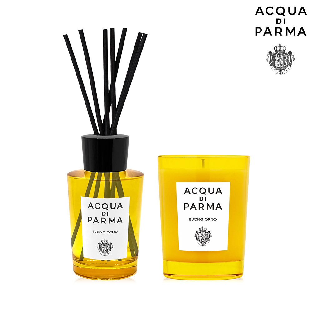 Acqua di Parma 帕爾瑪之水 早安室內香氛組 (擴香180ml+蠟燭200g)