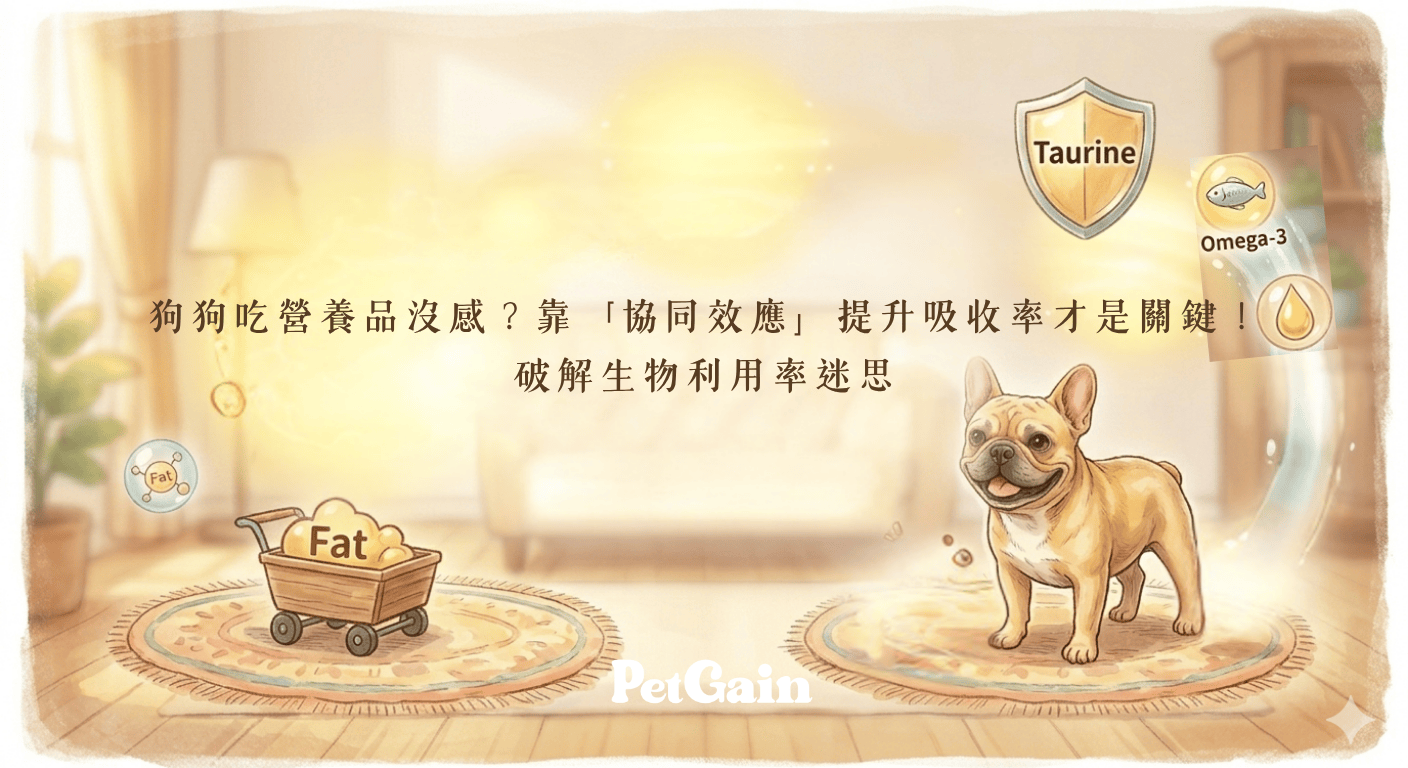 寵物營養品靠協同效應提升吸收率 - PetGain 佩健