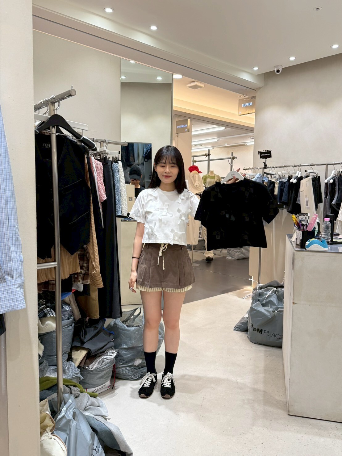 FF6030 絲帶風車造型上衣