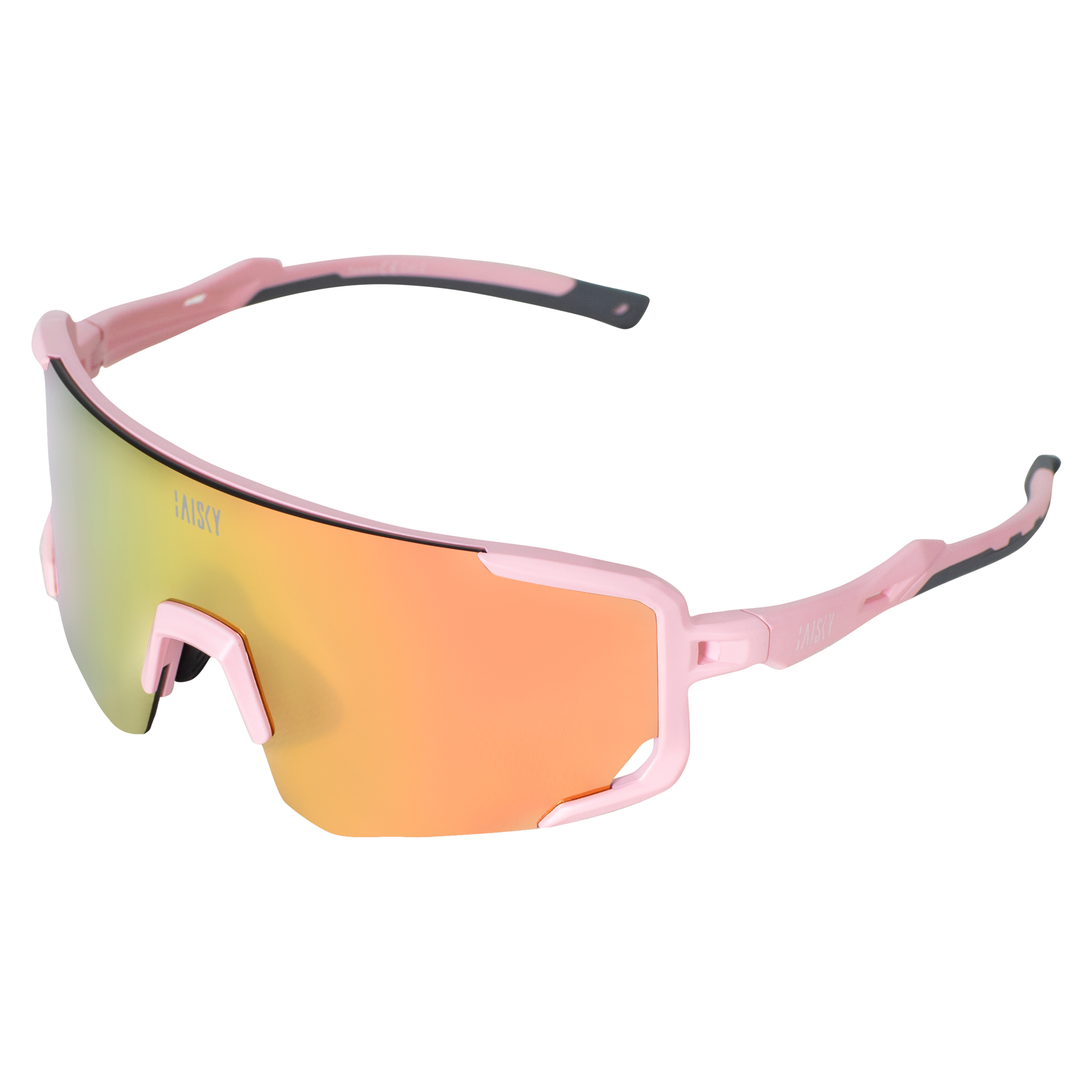 運動風鏡 藕粉框電鍍玫瑰金