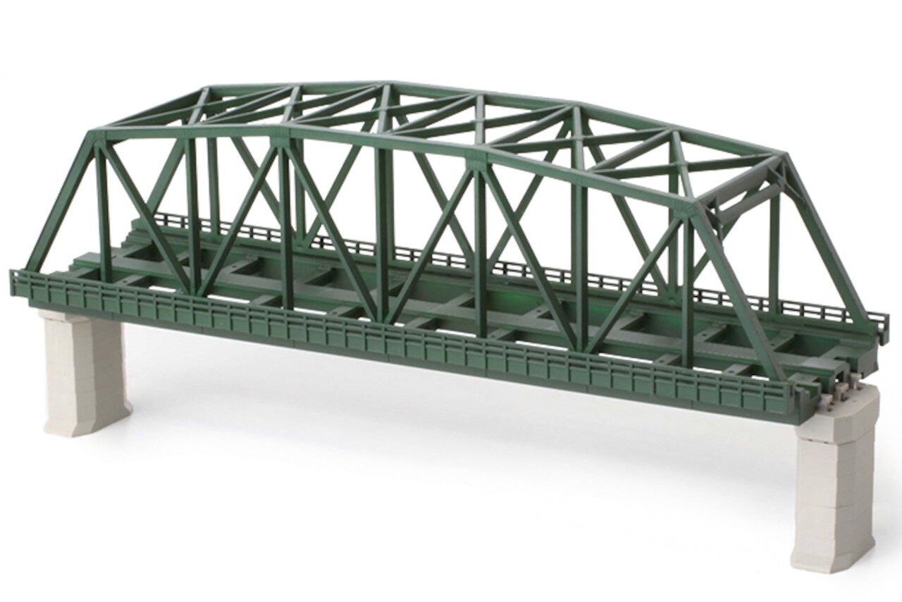 Rokuhan R043 Z Scale Iron Bridge Double (Green) 220mm x 1pc