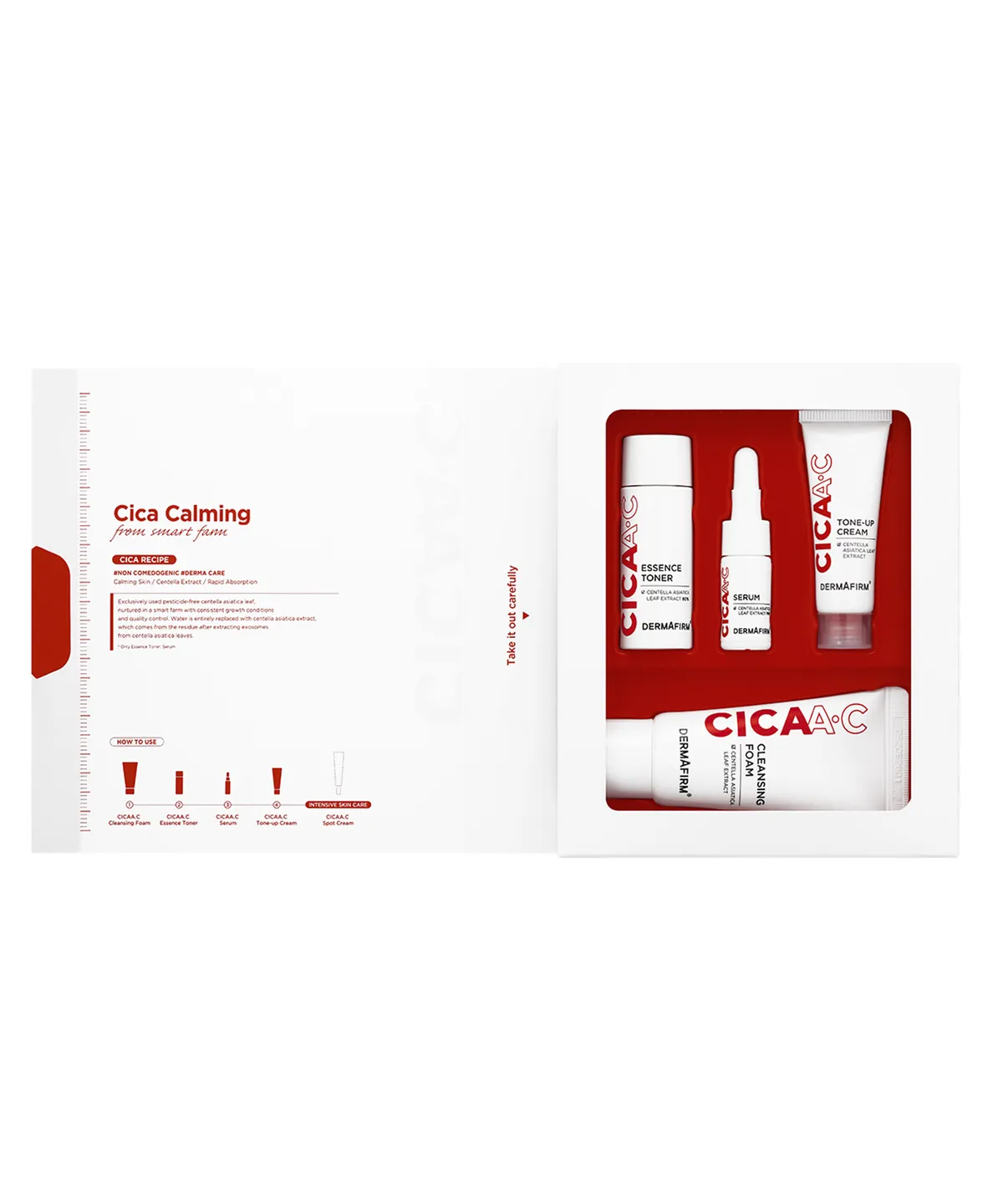 DERMAFIRM Cica AC 積雪草舒緩修復 4 件體驗套裝