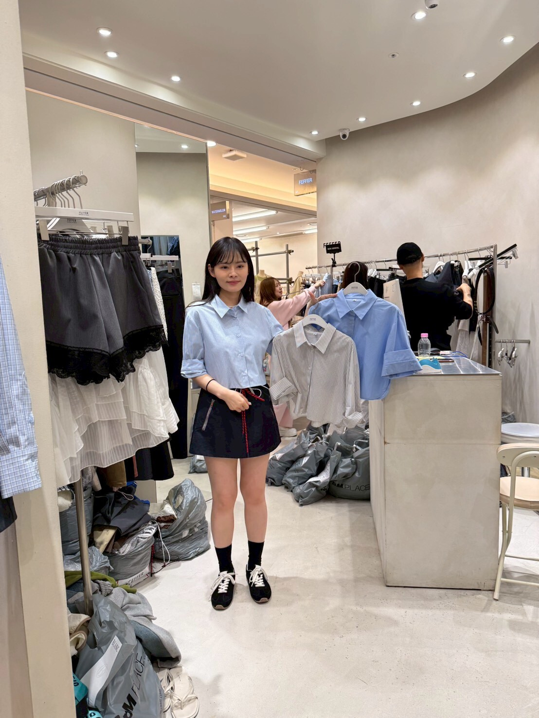 FF6010 摺袖短襯衫