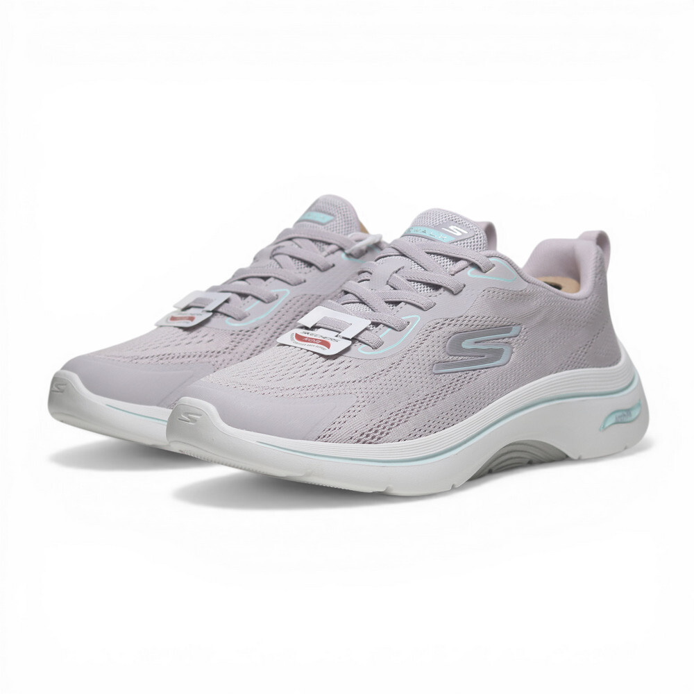 SKECHERS 健走鞋 GO WALK ARCH FIT 2.0 淡紫色 足弓 寬楦 免鞋帶 女 125346WLVAQ