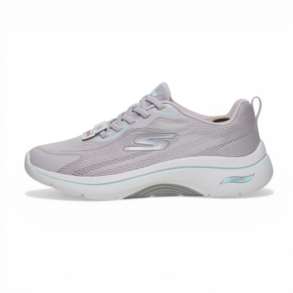 SKECHERS 健走鞋 GO WALK ARCH FIT 2.0 淡紫色 足弓 寬楦 免鞋帶 女 125346WLVAQ