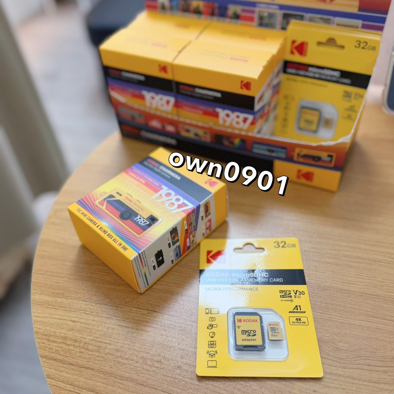 【OWN】Kodak 盲盒 相機 吊飾 鑰匙圈 共7款 基本款 隱藏款 濾鏡 藍 白 灰 黑 紅 黃 Camera