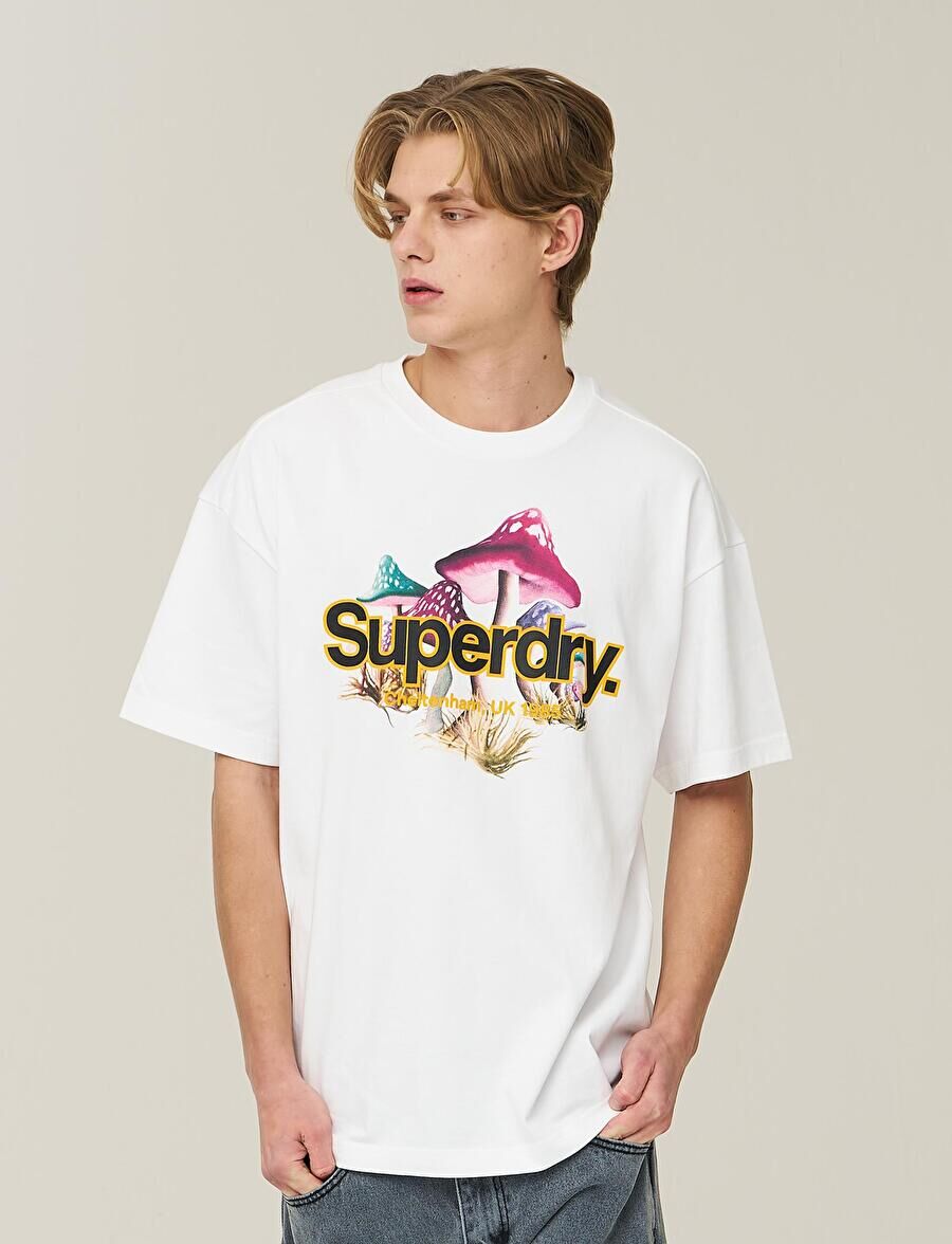 【直播】Superdry LX041053 MUSHROOM LOGO 男裝短袖上衣(SDUISCP61)