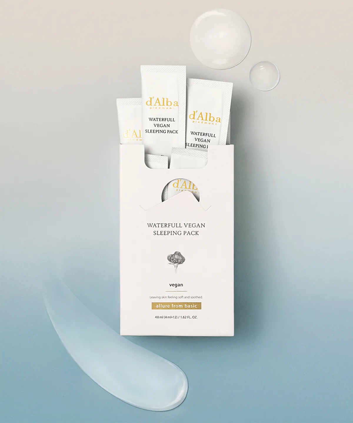 D'ALBA 水感純素修護睡眠面膜