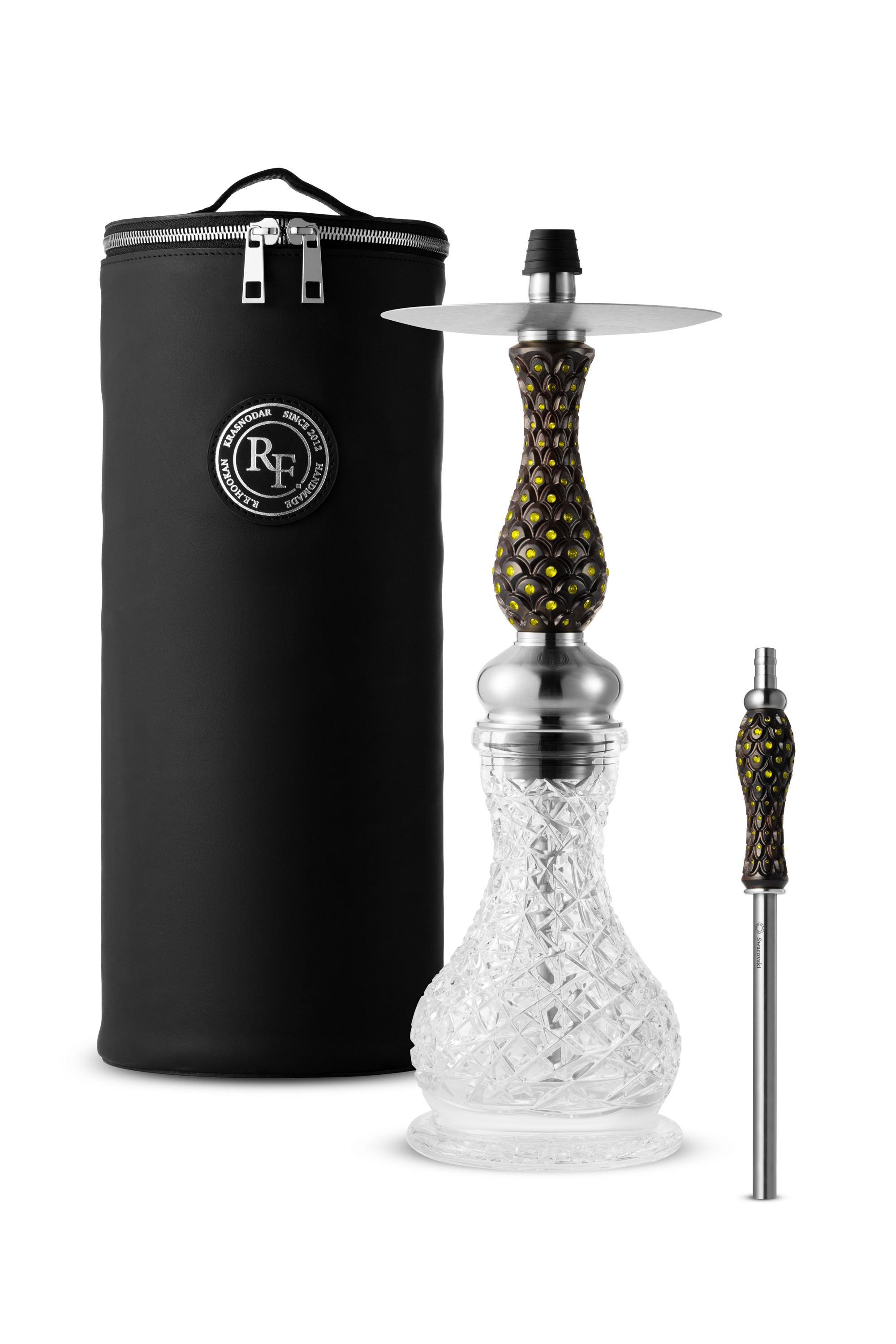 RF Hookah - Mini - Ebony - Swarovski - Yellow