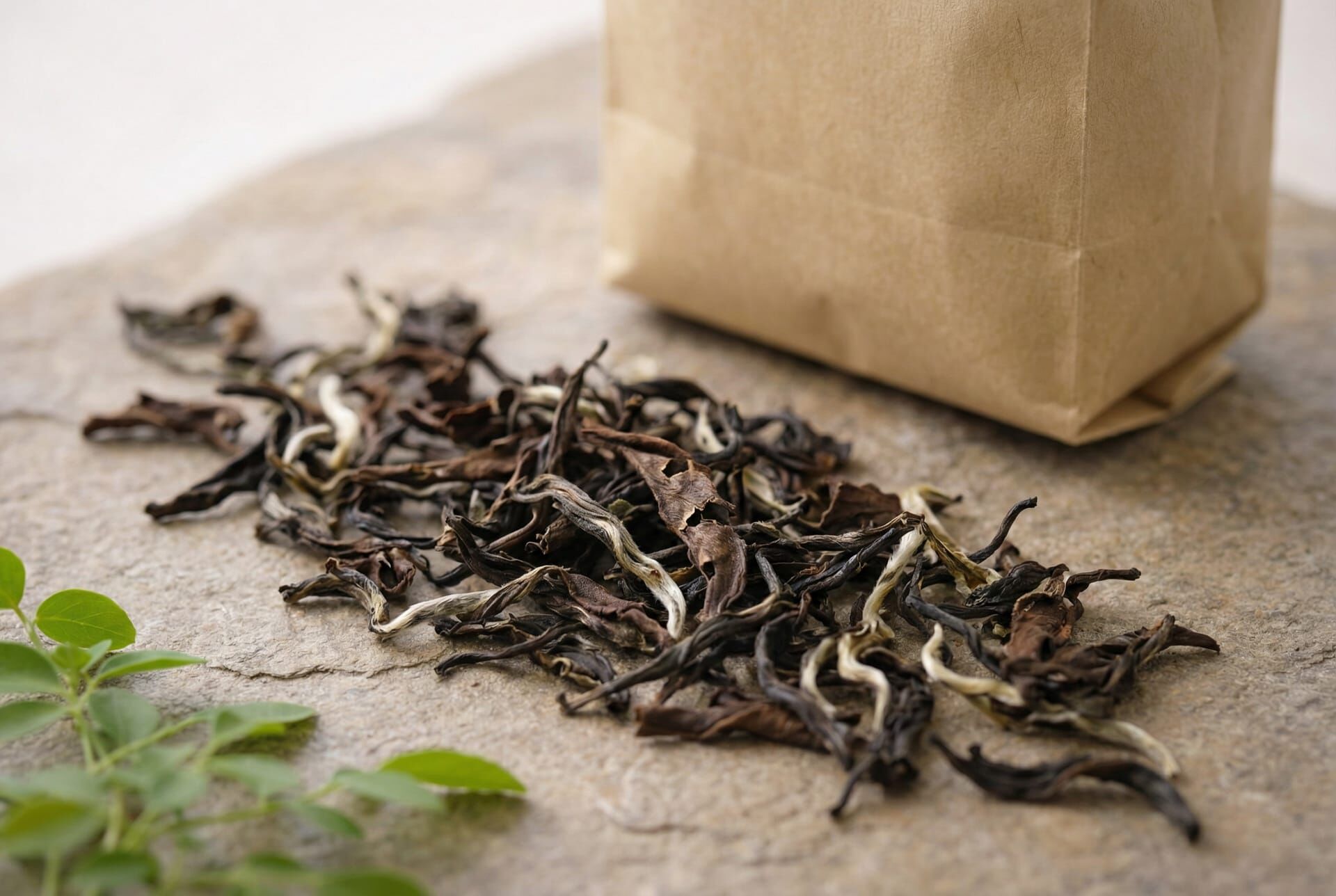 東方美人茶葉特寫白毫