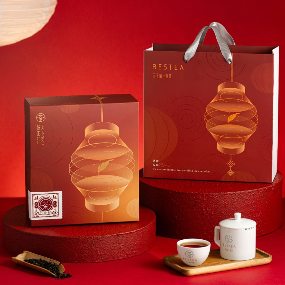 【 朝霞映春禮盒 】單罐茶葉 ＋盒裝組合