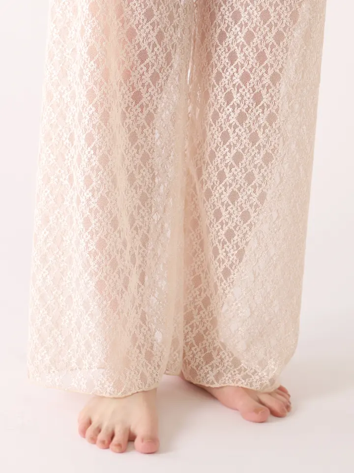 [連線優惠]靴下屋 閃耀蕾絲拼接11分內搭褲