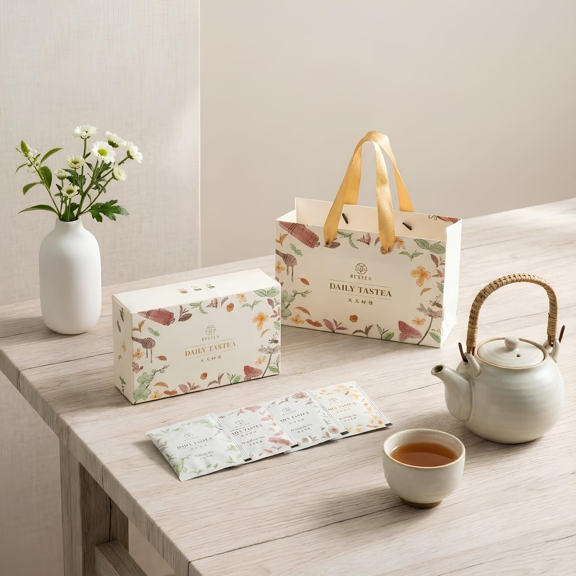 【 天天好茶禮盒 】原葉茶包20入