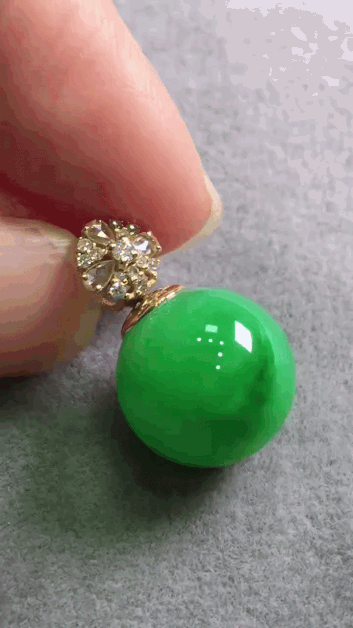 326319 翡翠圓珠吊墜