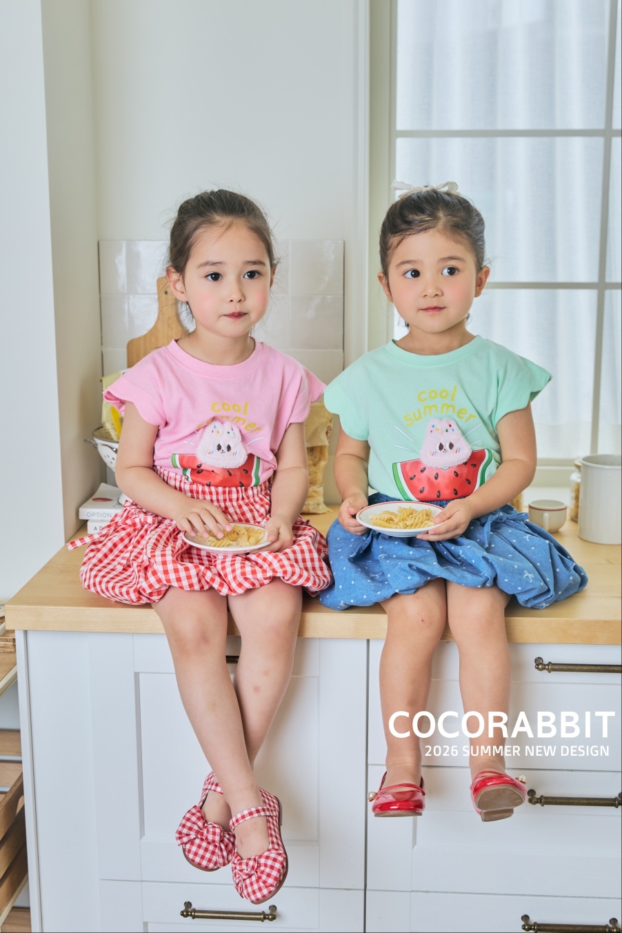 韓國🇰🇷COCORABBIT 西瓜兔兔落肩背心(S-2XL)