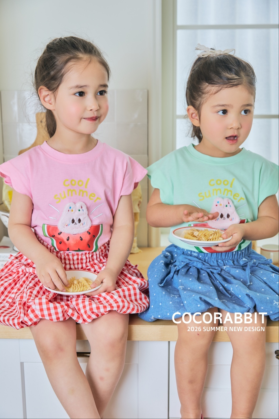 韓國🇰🇷COCORABBIT 西瓜兔兔落肩背心(S-2XL)
