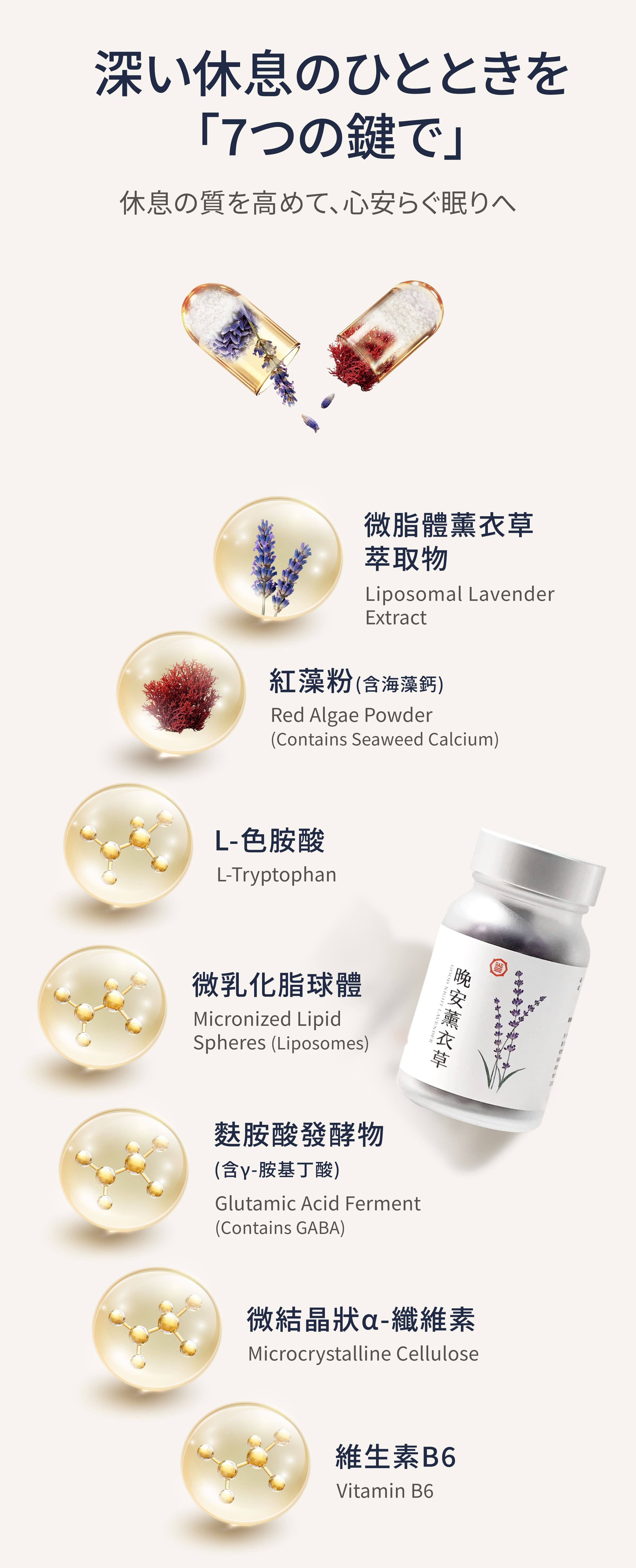 Dengyi おやすみラベンダー の材料