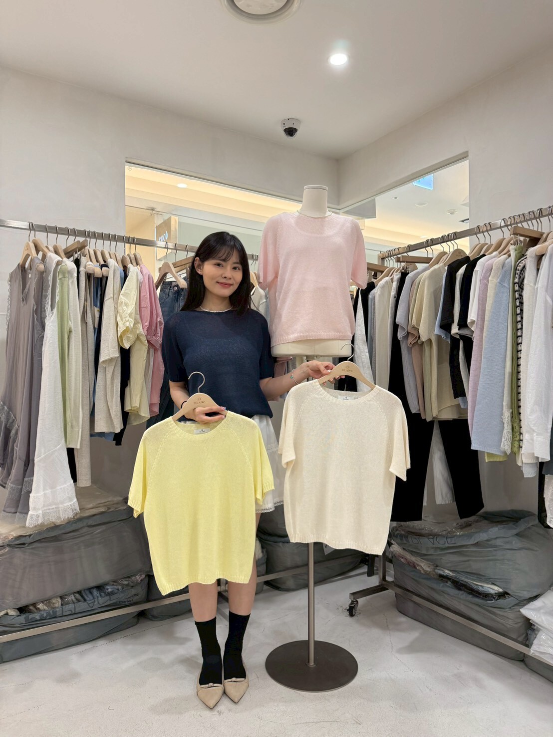 MB6007 薄線料插肩上衣