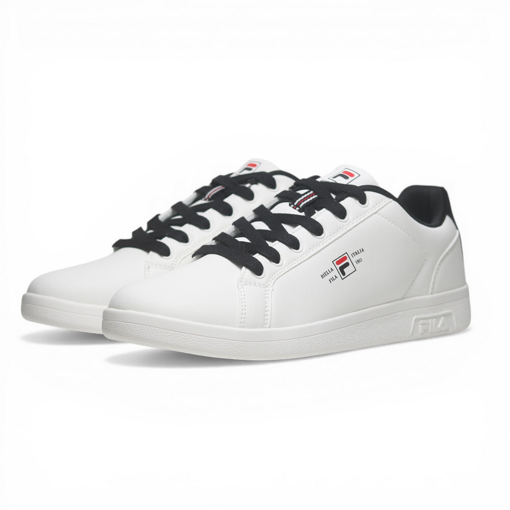 FILA 休閒鞋 BIANCO 白黑 皮革 小白鞋 男 1C336A100