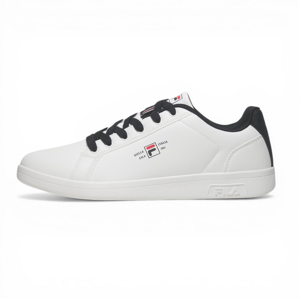 FILA 休閒鞋 BIANCO 白黑 皮革 小白鞋 男 1C336A100