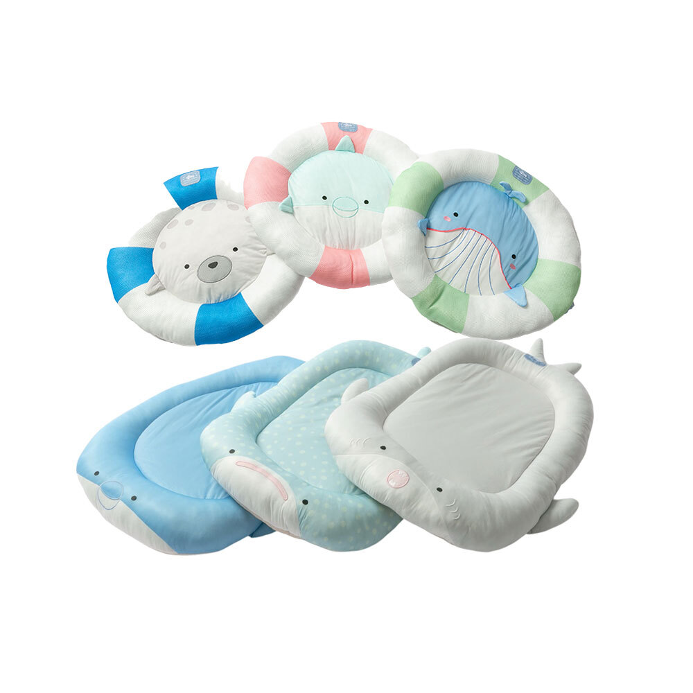 DF 夏日涼感透氣 寵物造型床 平面/圓形 貓狗睡床