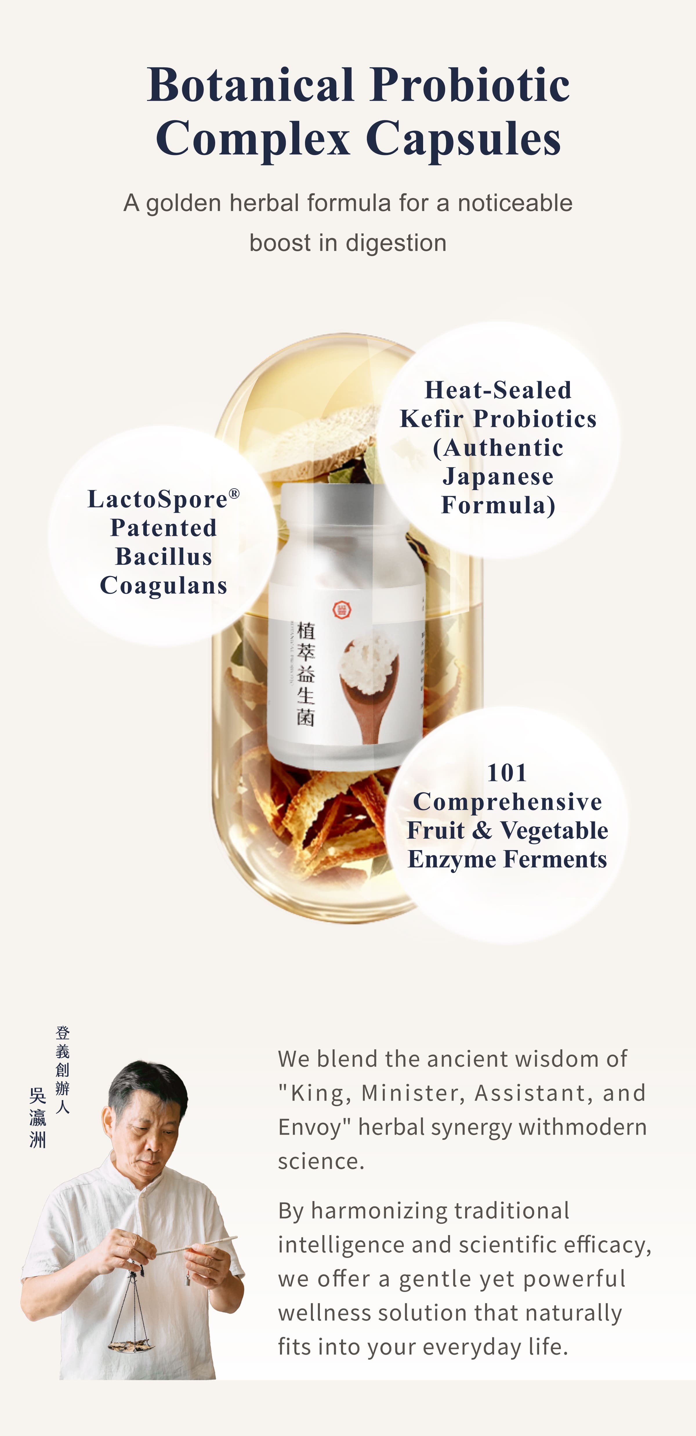 Dengyi Botanical Probiotic Complex Capsules Features