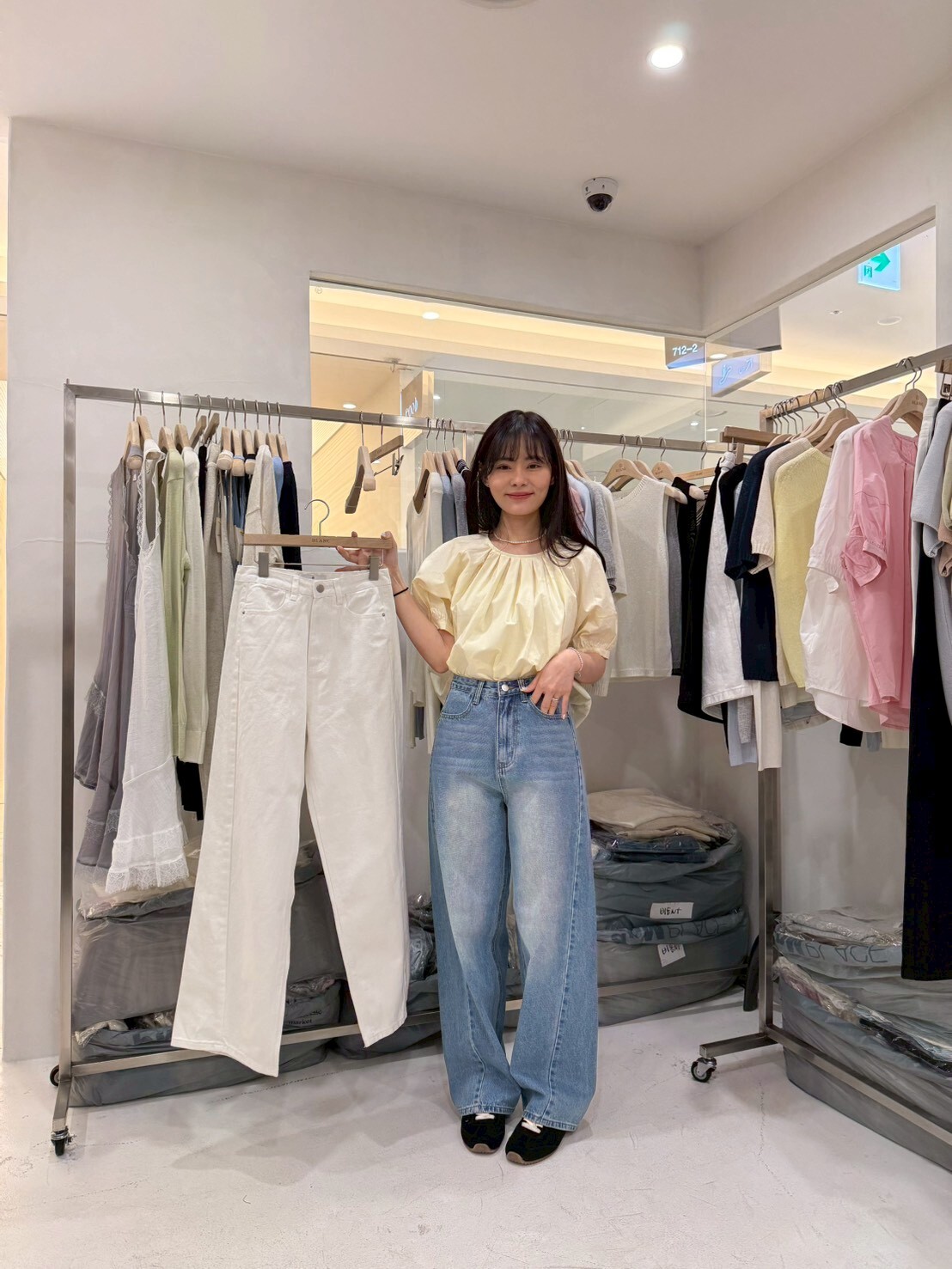 MB6019 雙車線貓鬚牛仔褲