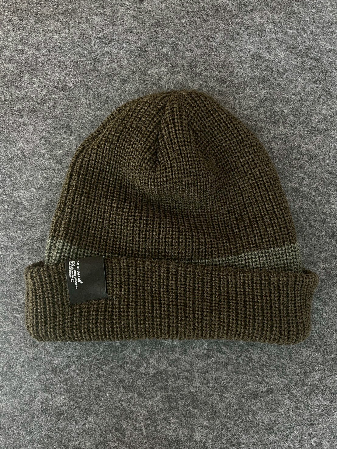 GOOPiMADE “MB-7” SOFTBOX Patchwork Beanie Moss