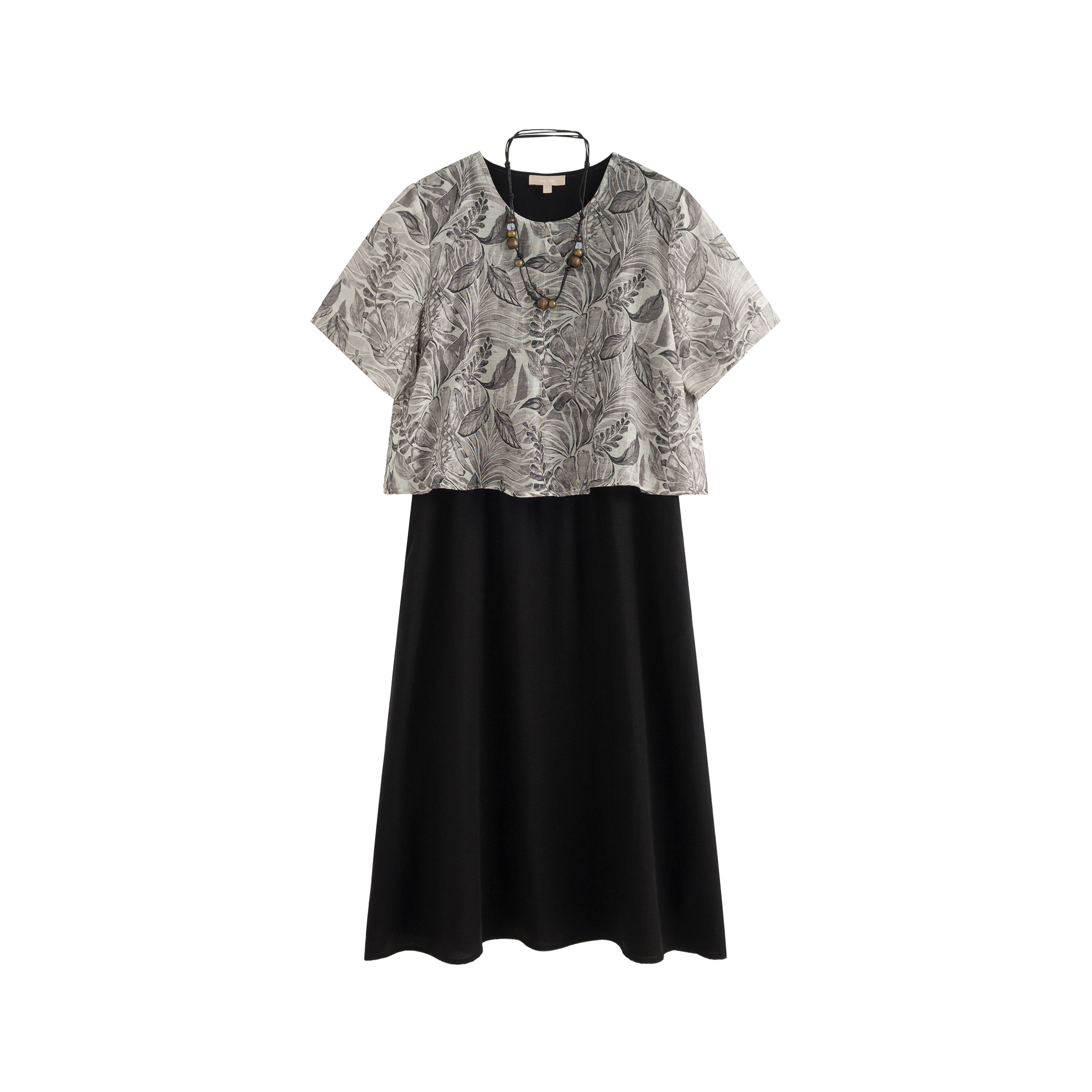 mi-tu 假兩件連身裙