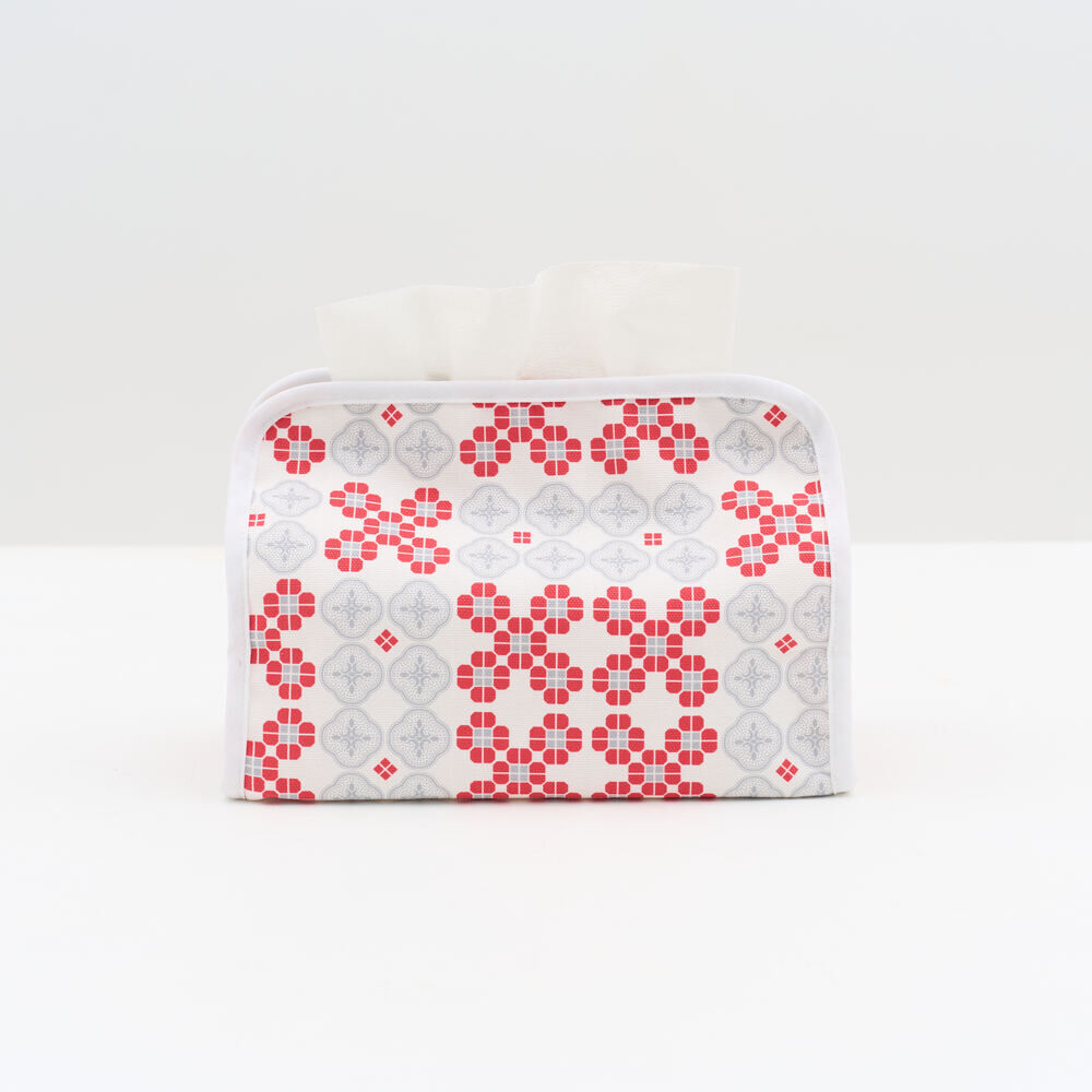 小屋面紙套(衛生紙套)/海棠花磚/春梅紅