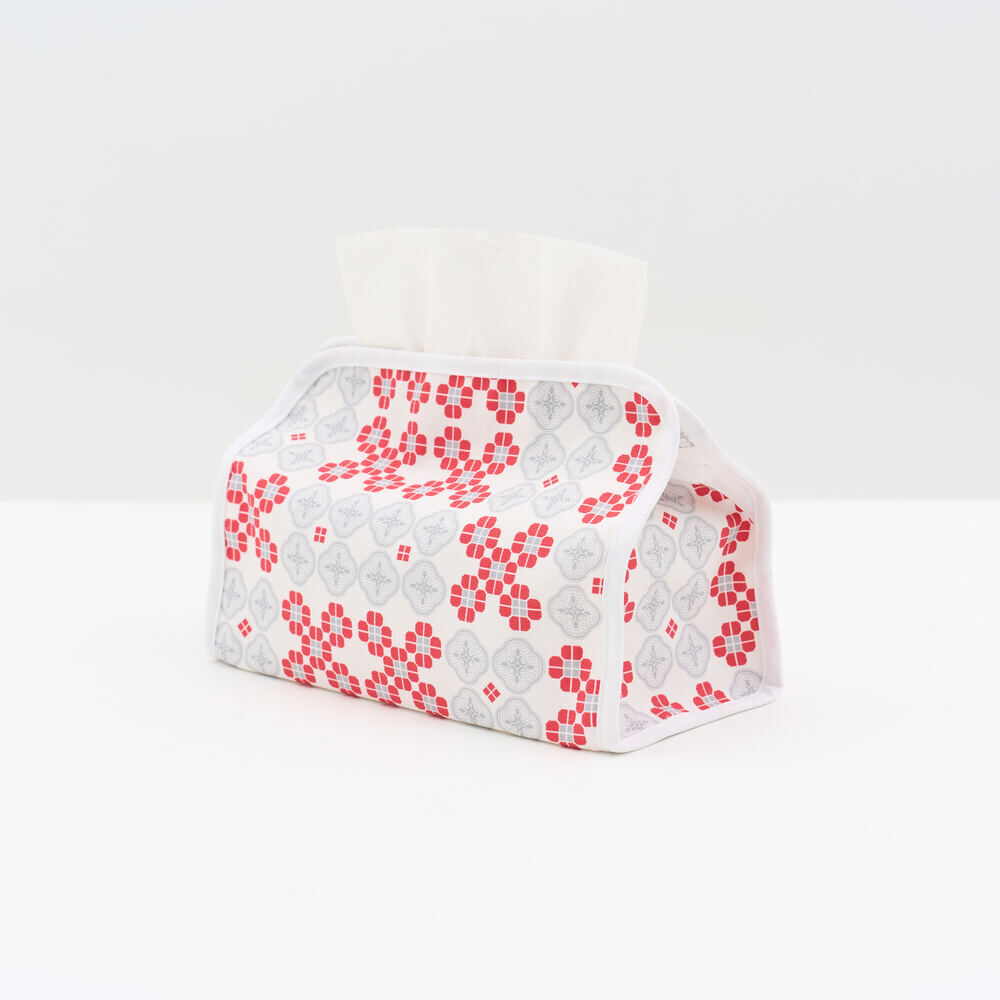小屋面紙套(衛生紙套)/海棠花磚/春梅紅