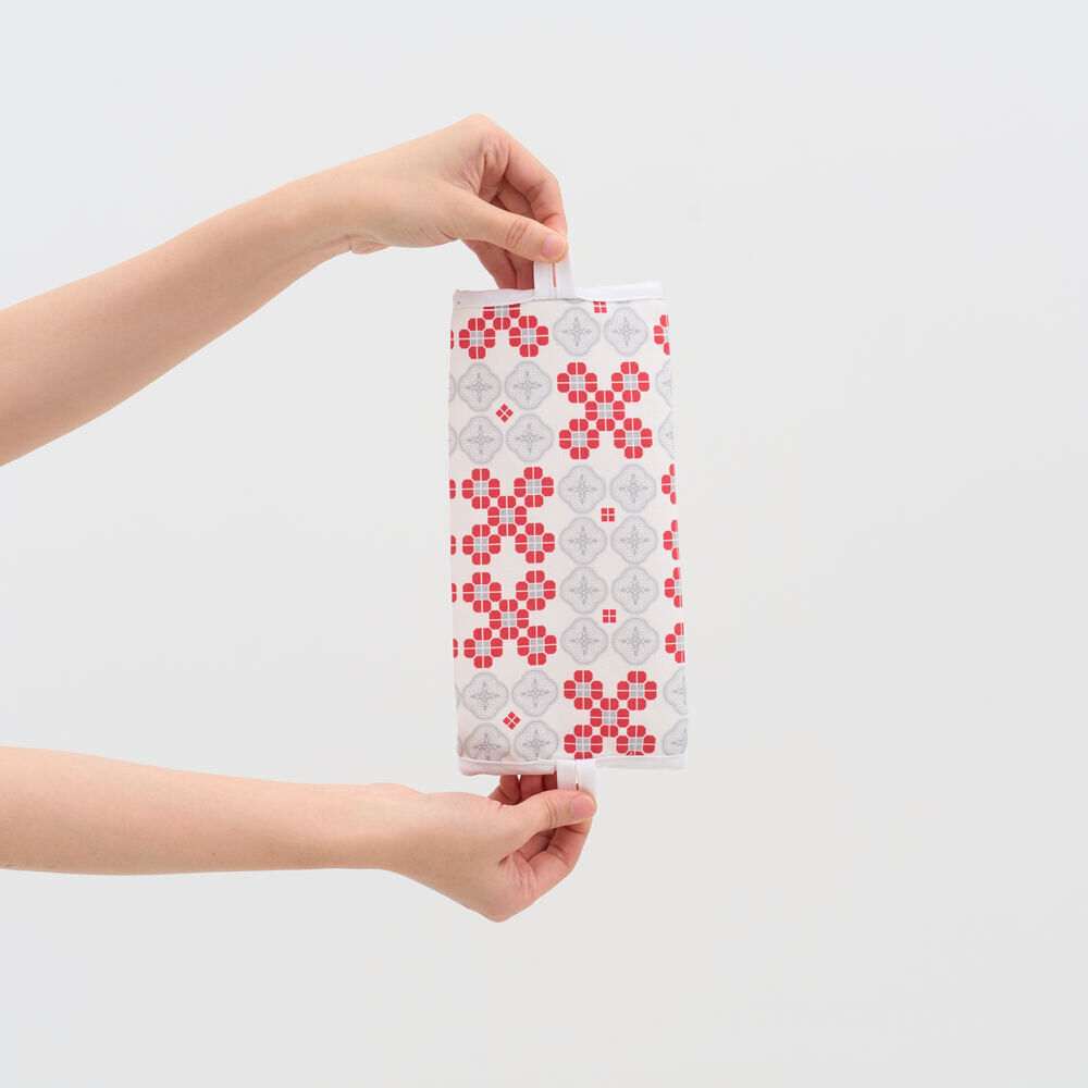 印花樂小屋面紙套(衛生紙套)/海棠花磚/春梅紅