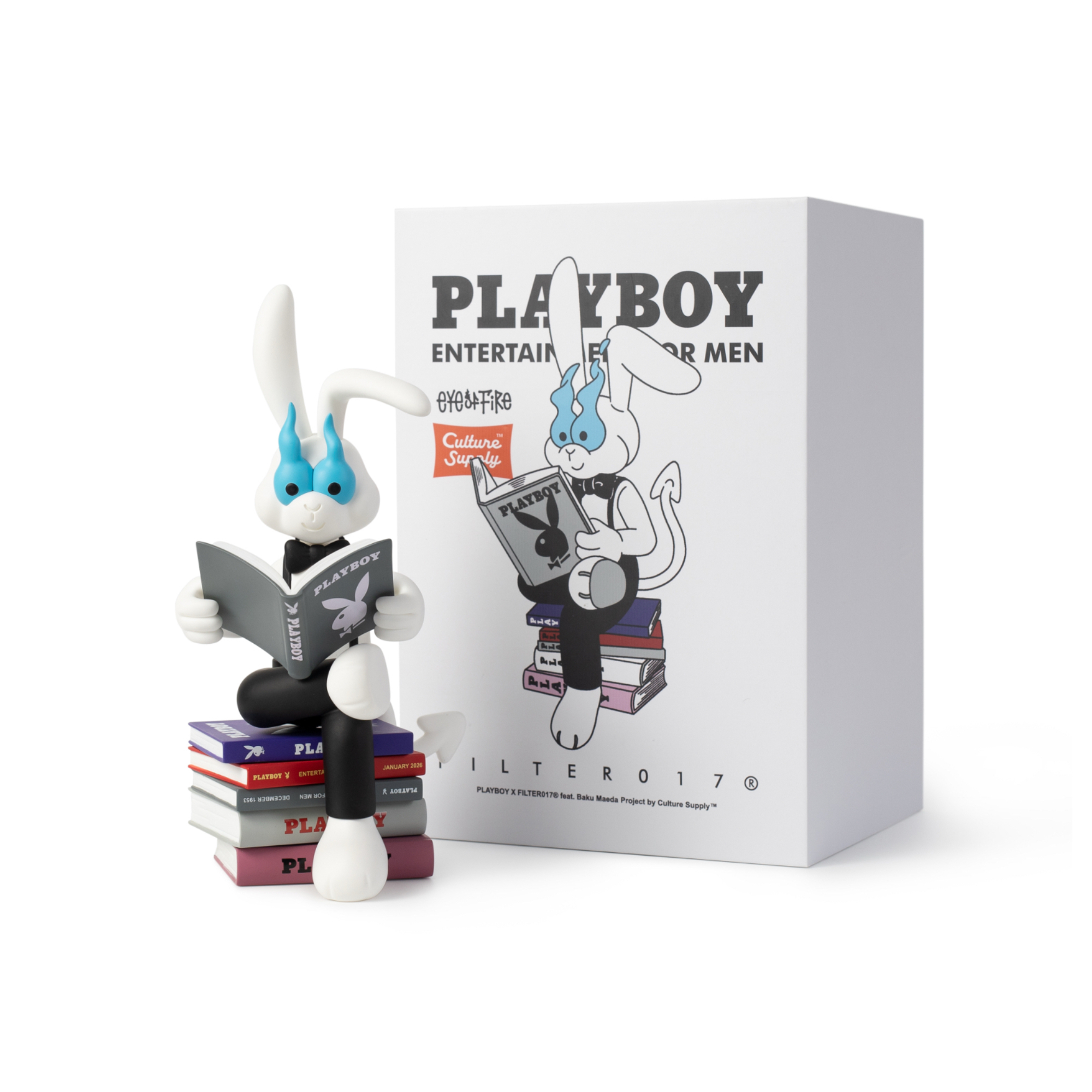 【現貨】 PLAYBOY X FILTER017® feat. Baku Maeda 9" Resin Art Figure / 造型藝術擺件