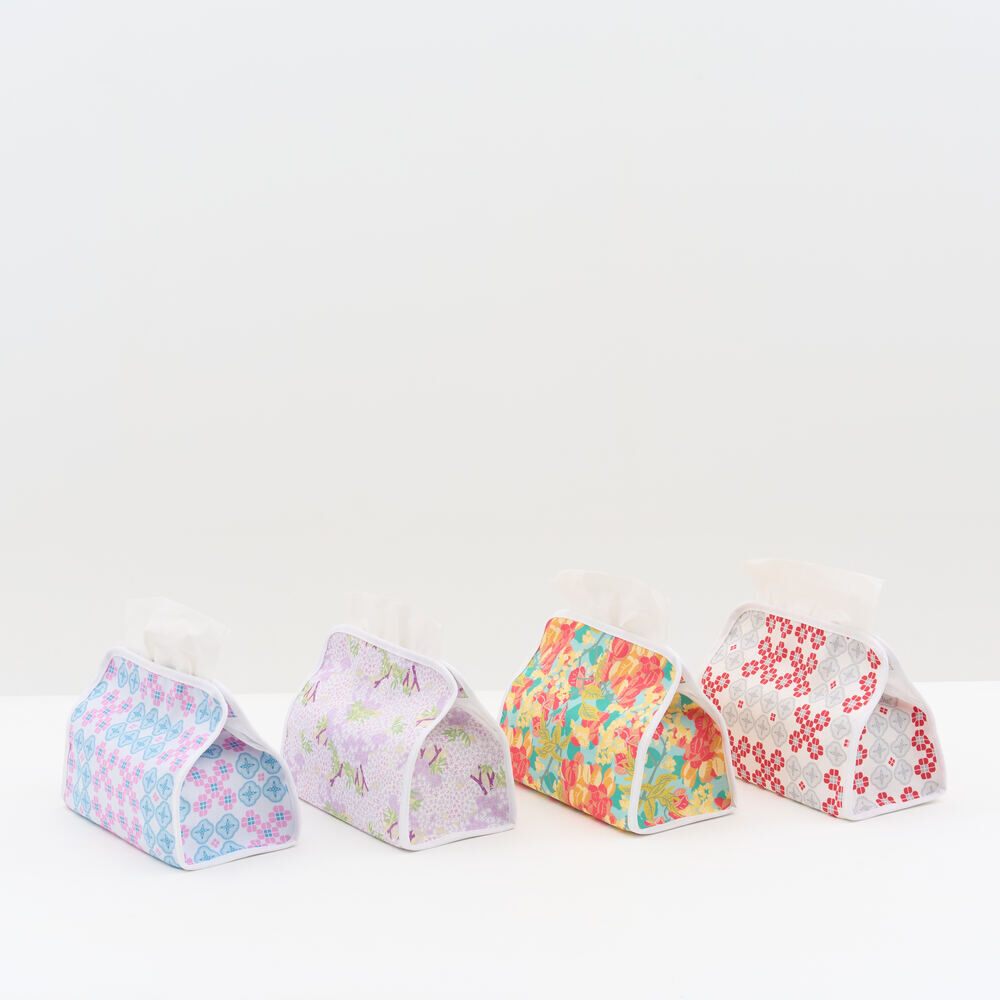 印花樂小屋面紙套(衛生紙套)/海棠花磚/丁香紫