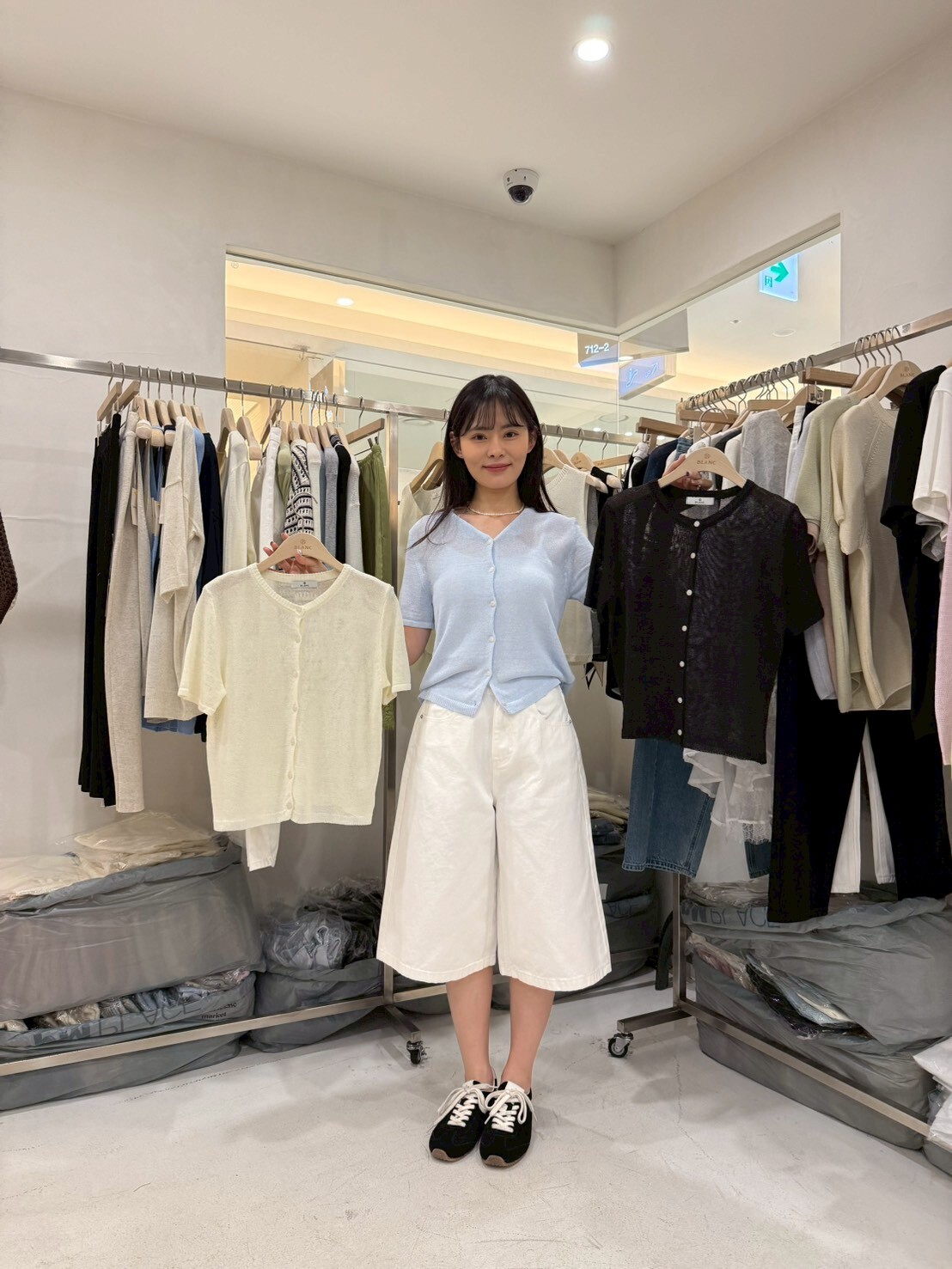 MB6028 透薄短袖鈕扣上衣