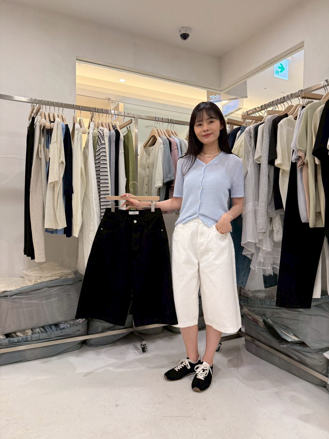 MB6011 5分牛仔闊褲