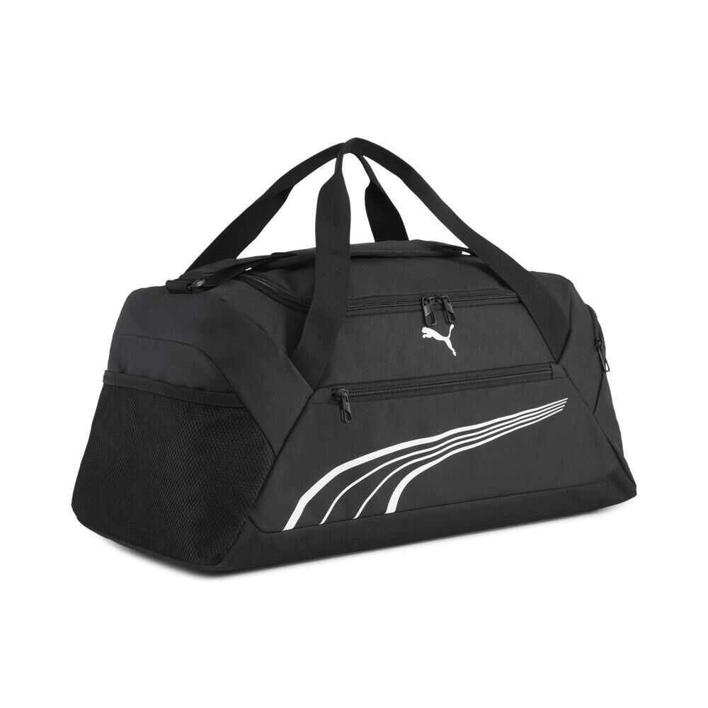 Puma 旅行袋 Fundamental 黑白 肩背包 手提 健身包 運動包 包包 #09118701