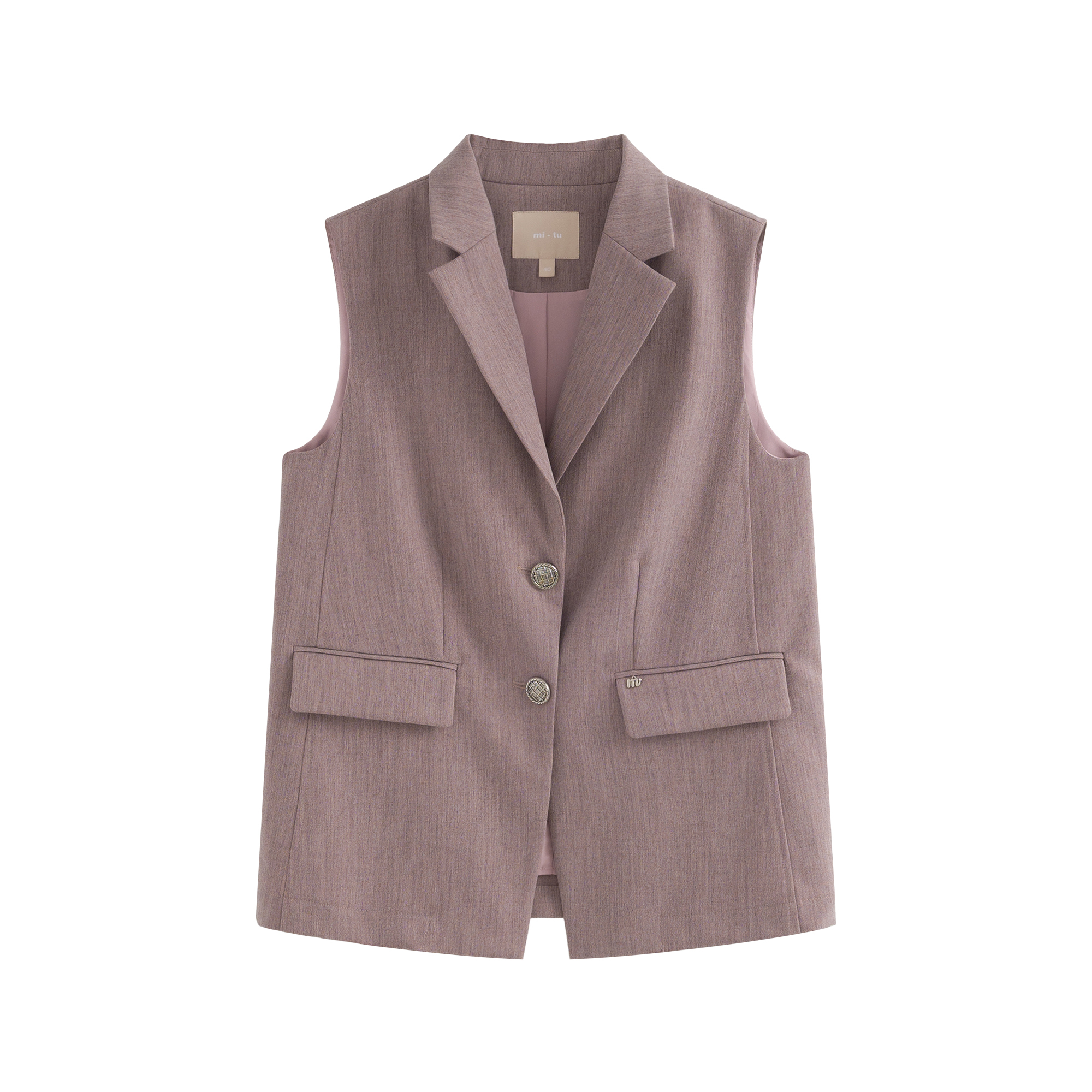 mi-tu 無袖背心西裝