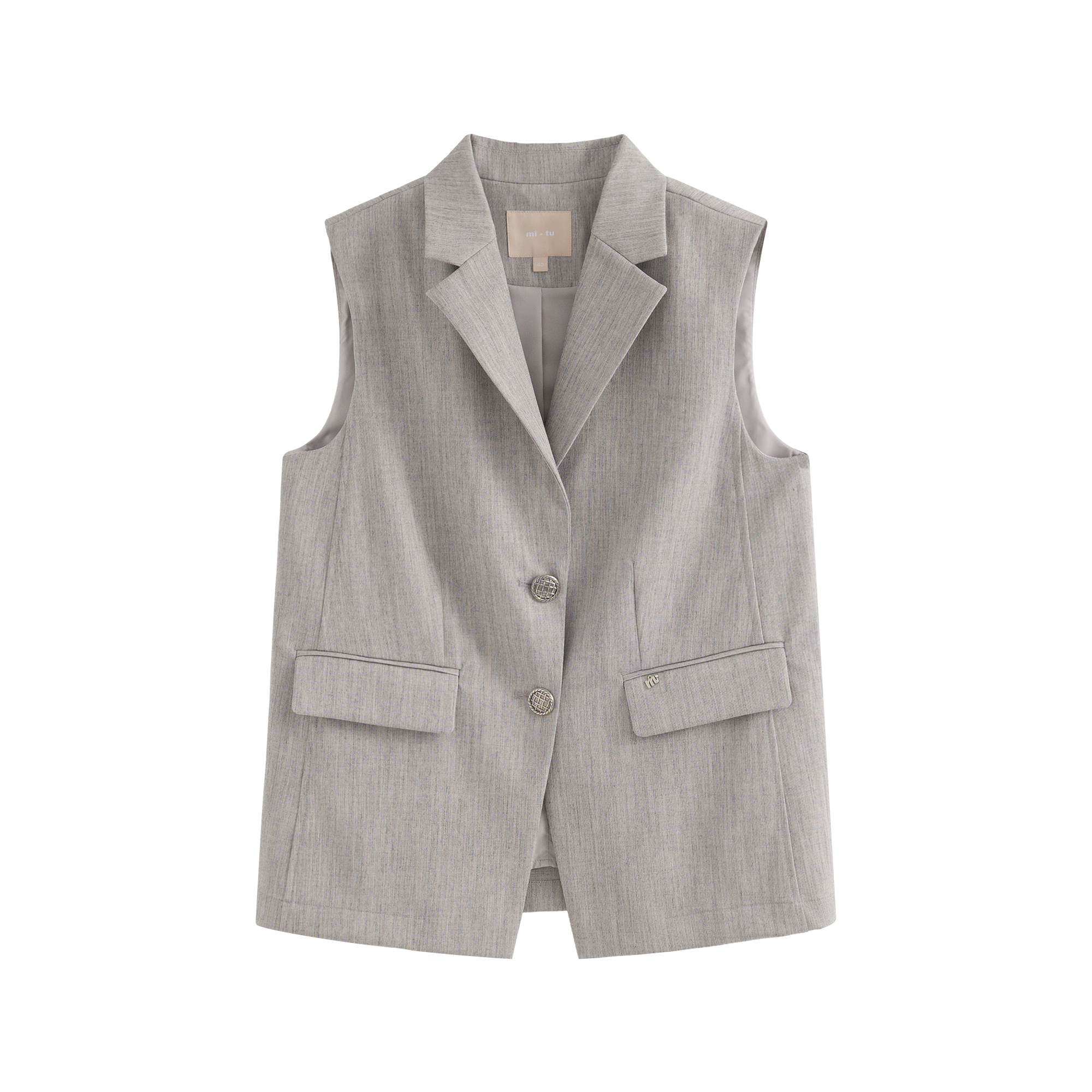 mi-tu 無袖背心西裝