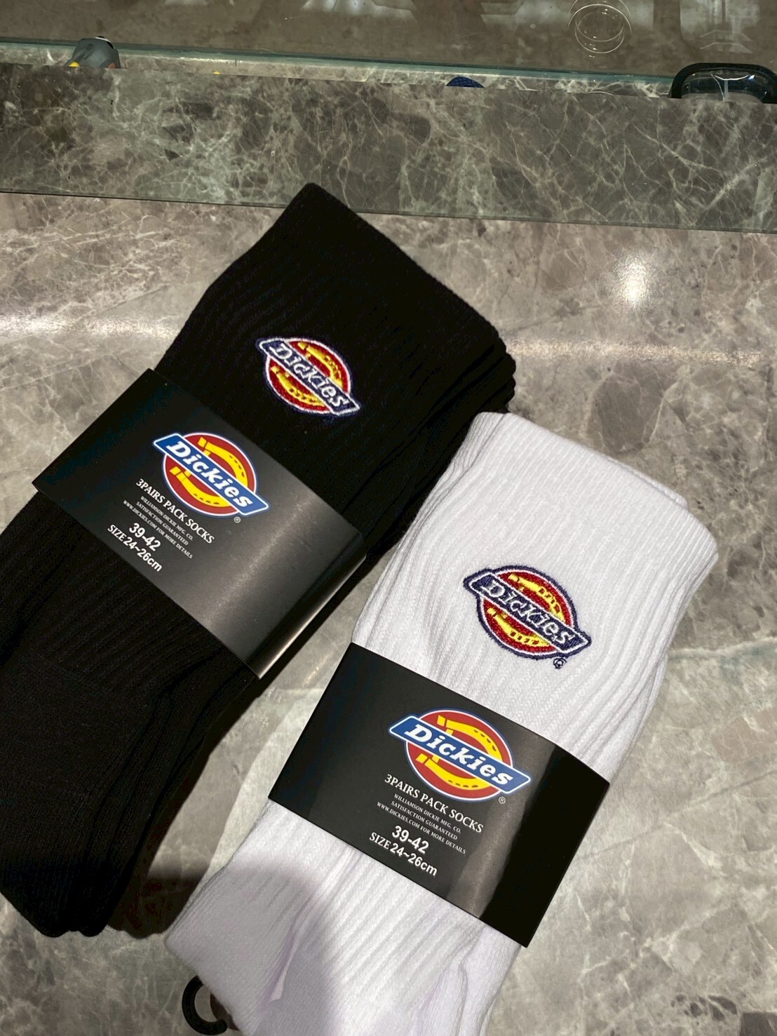 Dickies經典電繡Logo高筒襪 DK012354WHX1