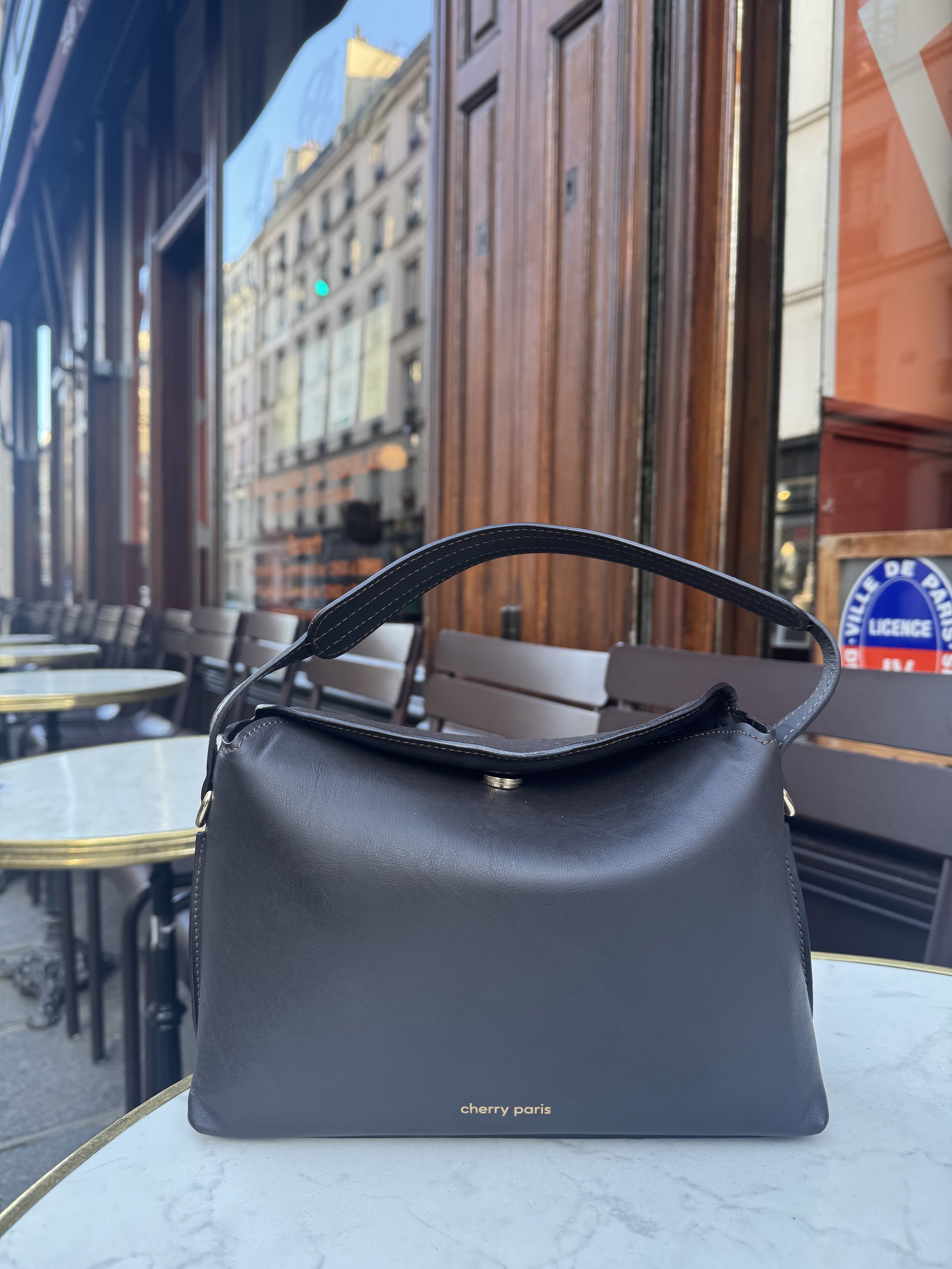 Cherry Paris Leather HÉLÈNE - 4184 Chocolate 深啡色