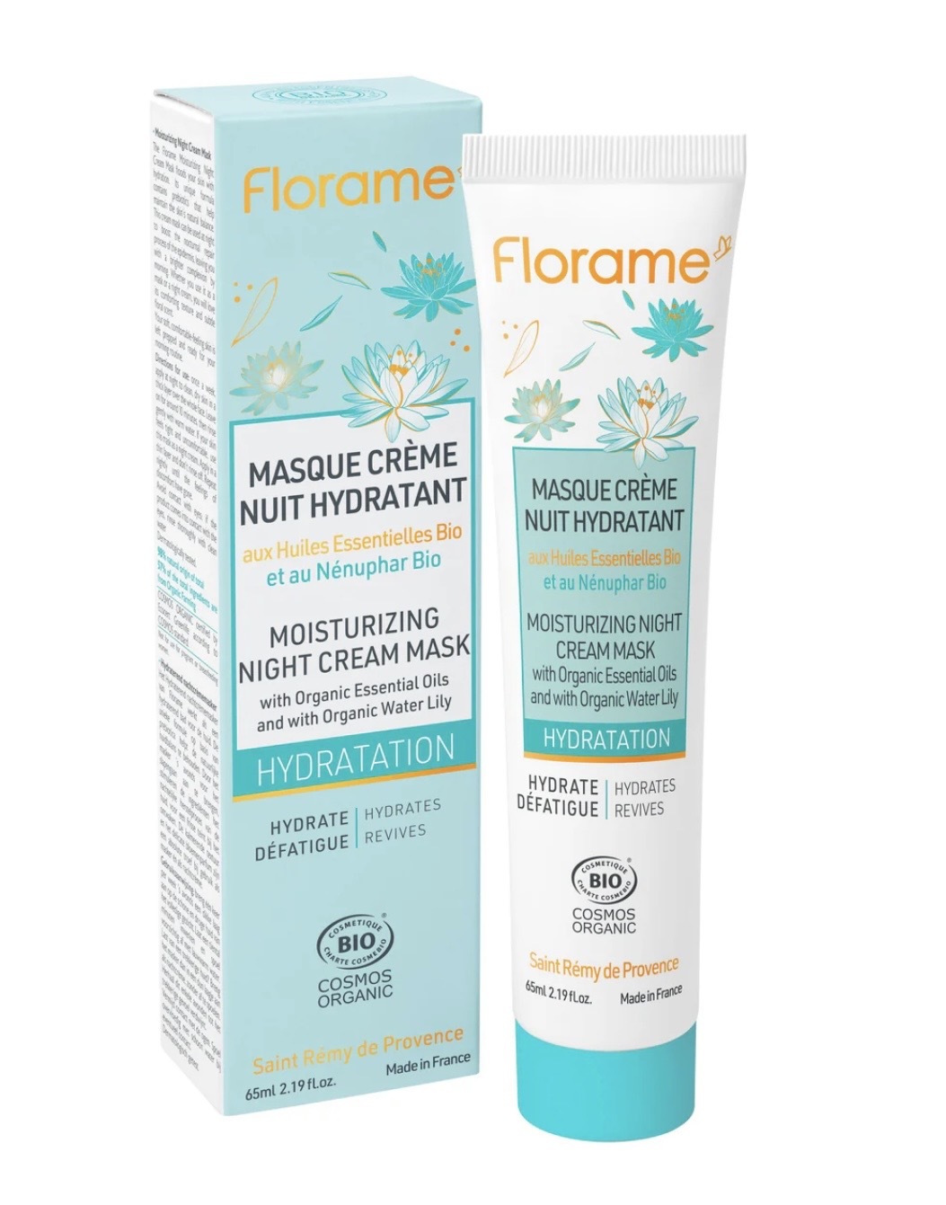 FLORAME Hydration Moisturizing Cream Mask 有機睡蓮水光感彈潤面膜 [65ml]