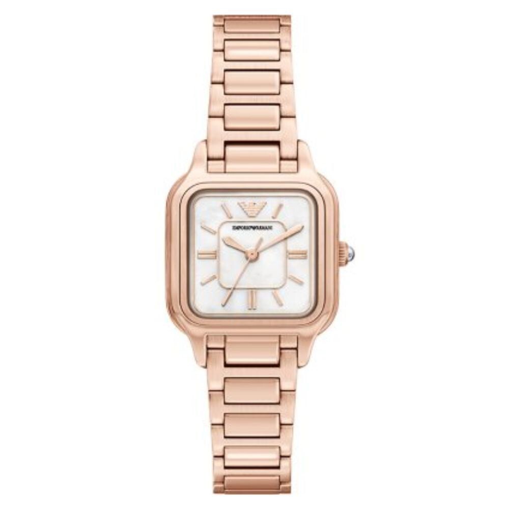 【EMPORIO ARMANI 亞曼尼】Genni 方形女錶AR11743 26mm 現代鐘錶